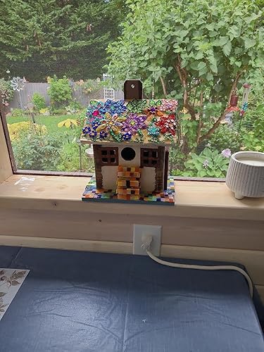 Miniatura 6 de Azulejos de mosaico de cristal irregulares de color mixto de 1.1 libras, pequeño mosaico de mosaico de bricolaje para niños, manualidades de cristal