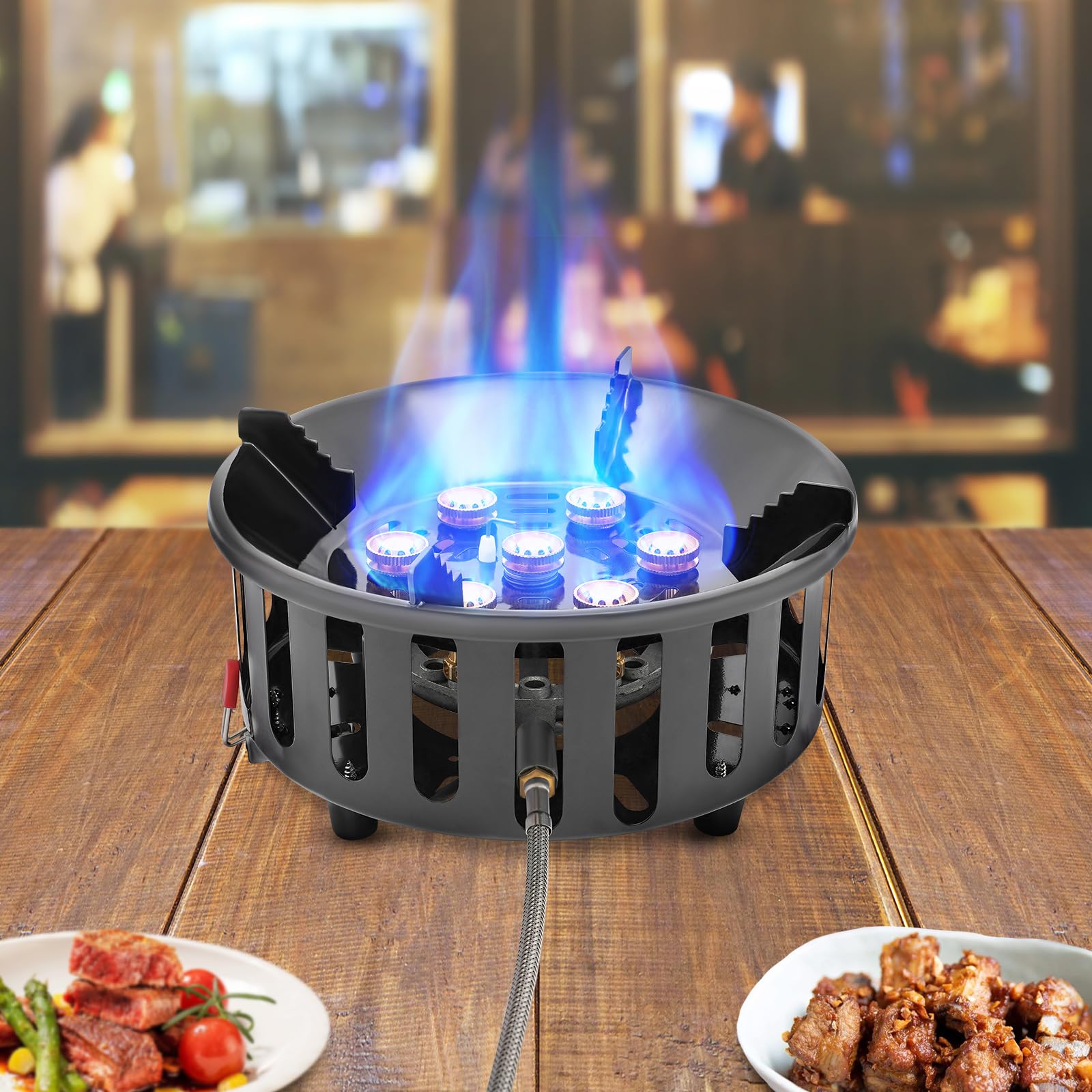 Hornillo de cocina portátil de gas para camping, estufa de gas, 21000 W