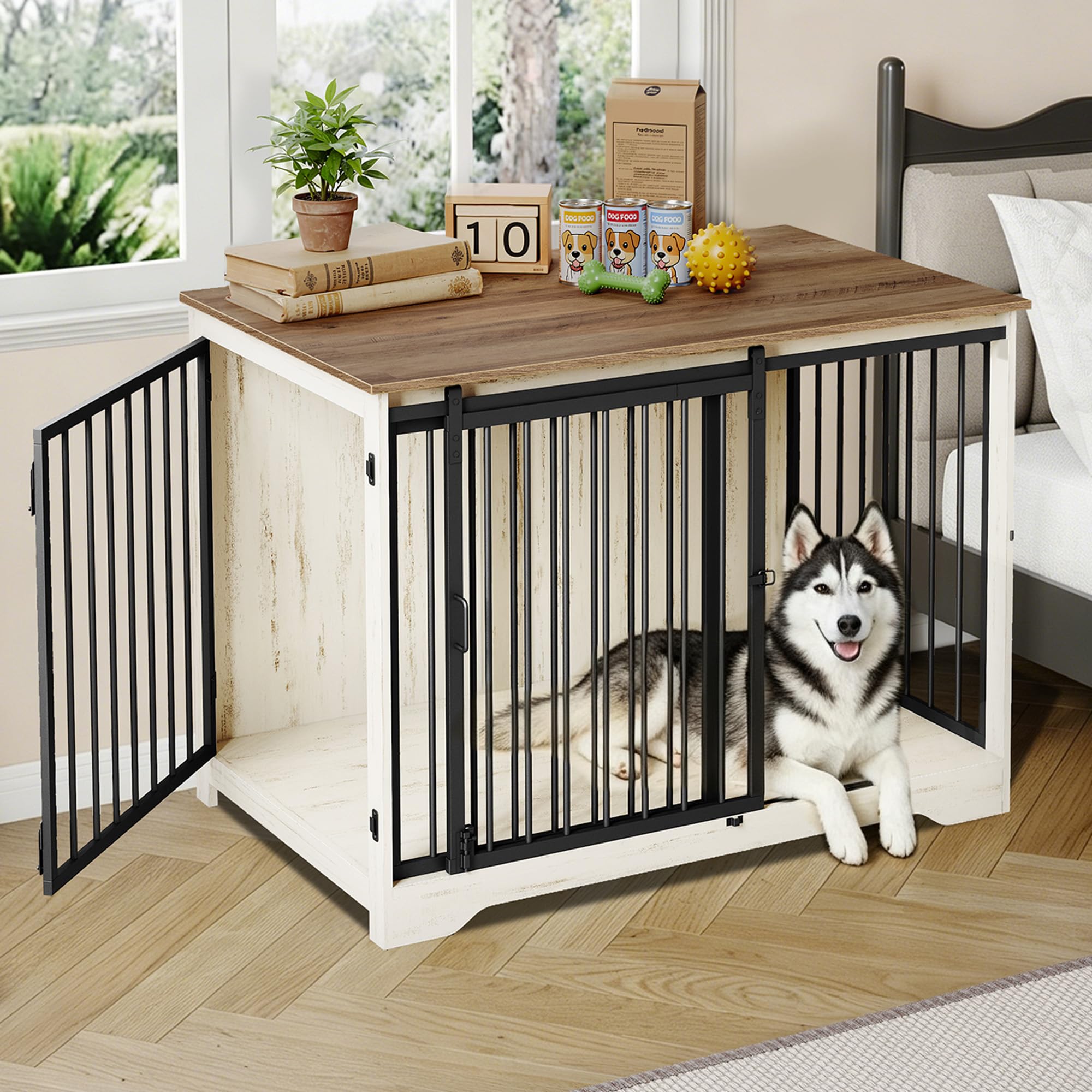 Hzuaneri 46.9 Barn Door Crate