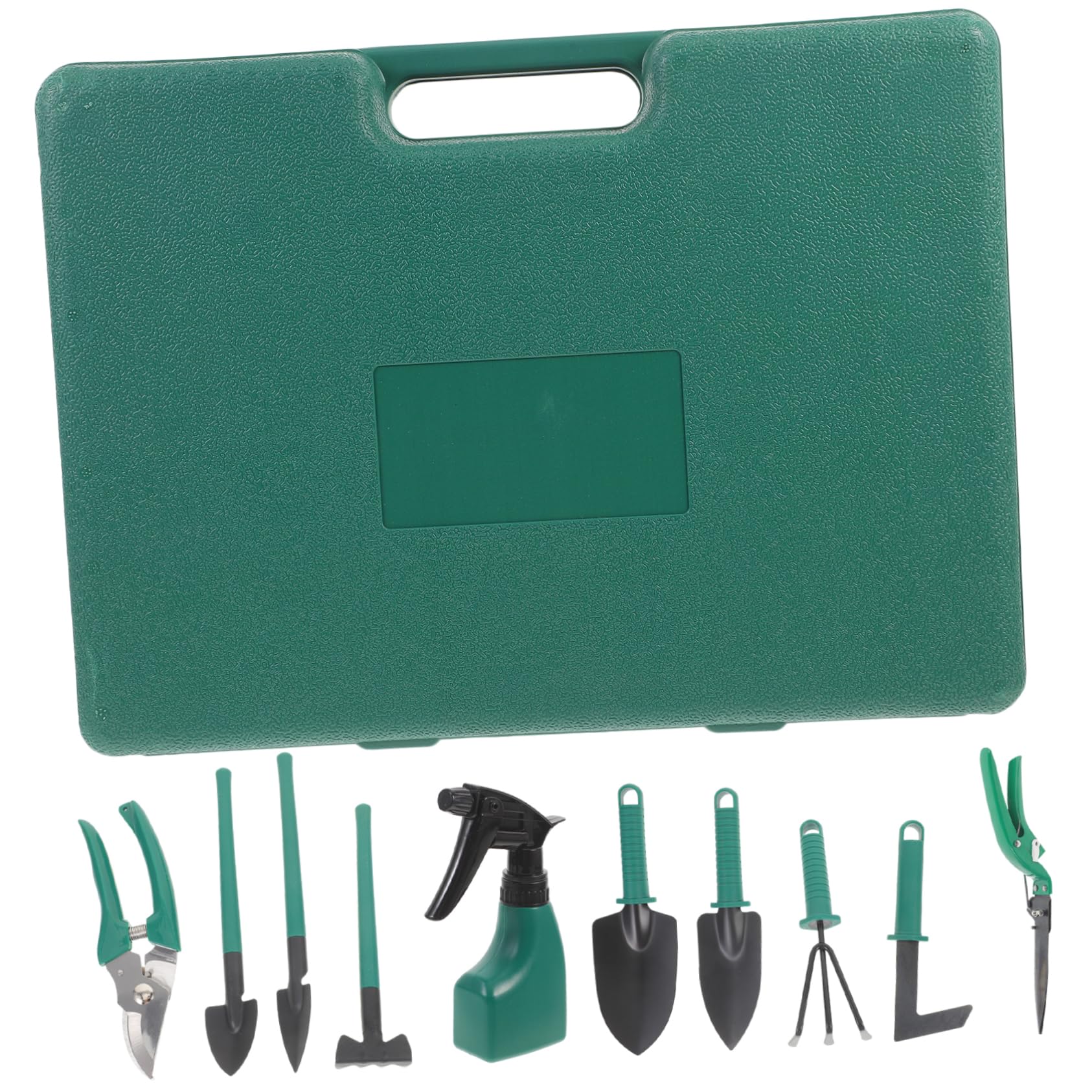 Juego de Herramientas de Jardinería Portátil con Estuche de 10 Piezas