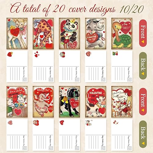 Miniatura 90 de Nuanchu 80 tarjetas postales de Navidad vintage de 4 x 6 pulgadas, tarjetas de felicitación de Papá Noel, tarjetas de Navidad retro, reimpresión