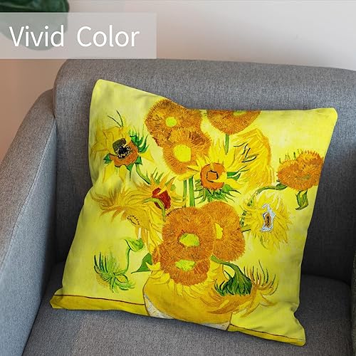 Miniatura 3 de Berkin Arts Alphonse Mucha, fundas de cojín cuadradas decorativas para cojín, diseño de casa de campo, mezcla de poliéster, paquete de 2, 18 x 18