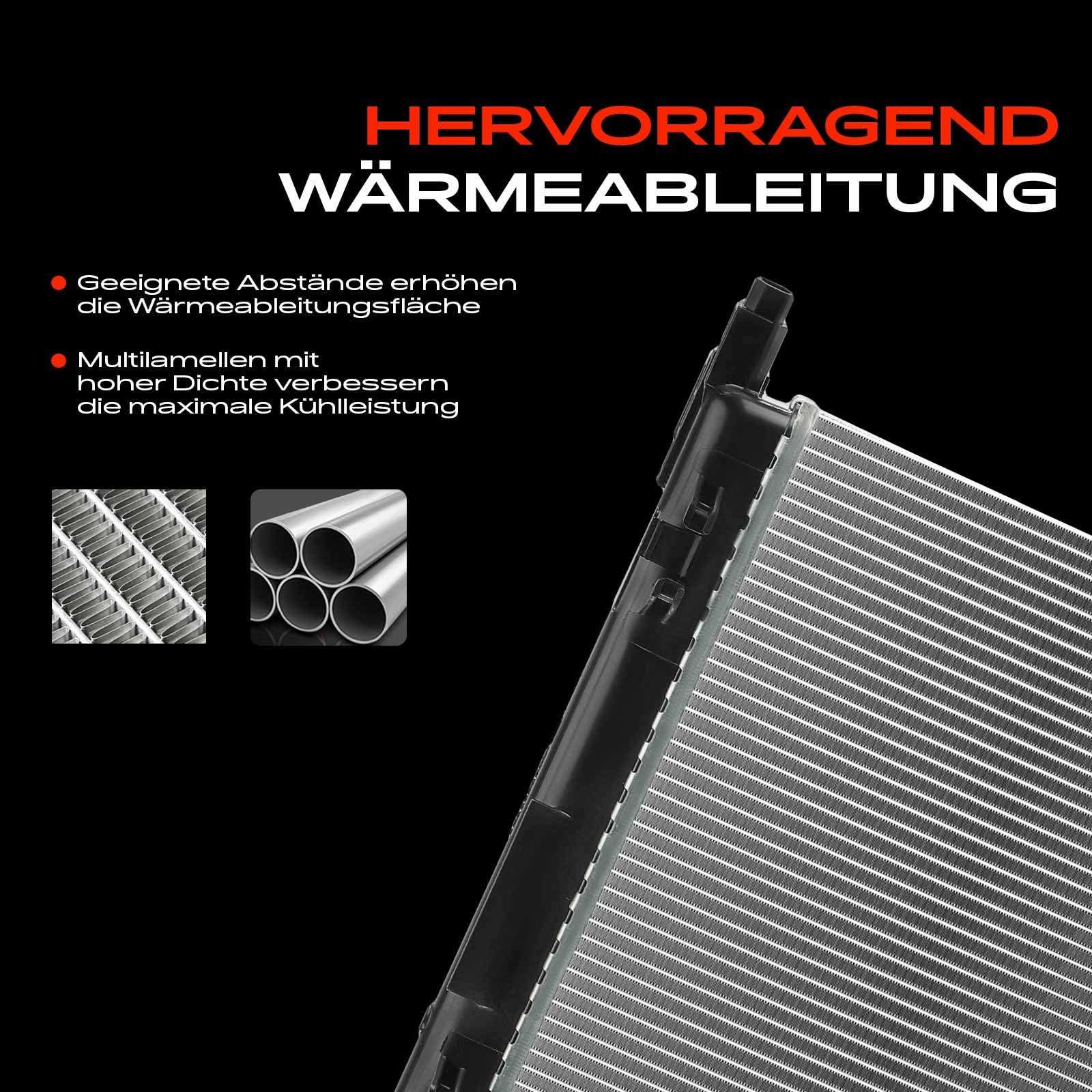 Frankberg Kühler Wasserkühler Motorkühler Schaltgetriebe Kompatibel mit Mii KE1 KF1 1.0L Electric 2011-Heute Citigo NF1 1.0L 2011-2019 E-Citigo NE1 Electric 2019-2021 Replace# 1S0121253AM