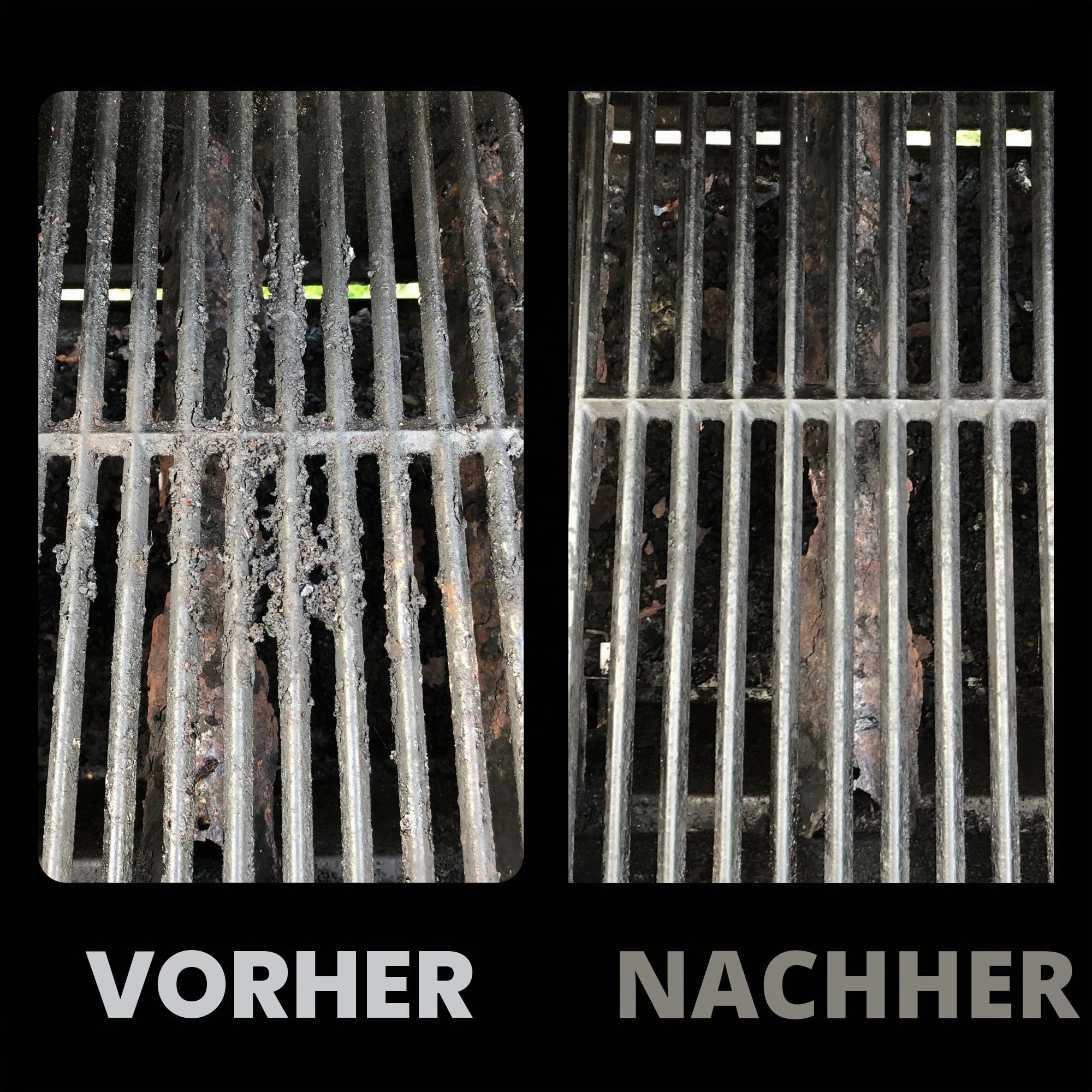 Grillbürste borstenfrei - Sichere BBQ Grillbürste für Gas-, Holzkohle-, Gusseisen- & Edelstahlroste - Langlebige, hitzebeständige Grillreinigungsbürste mit austauschbarem Kopf & Aufhängehaken