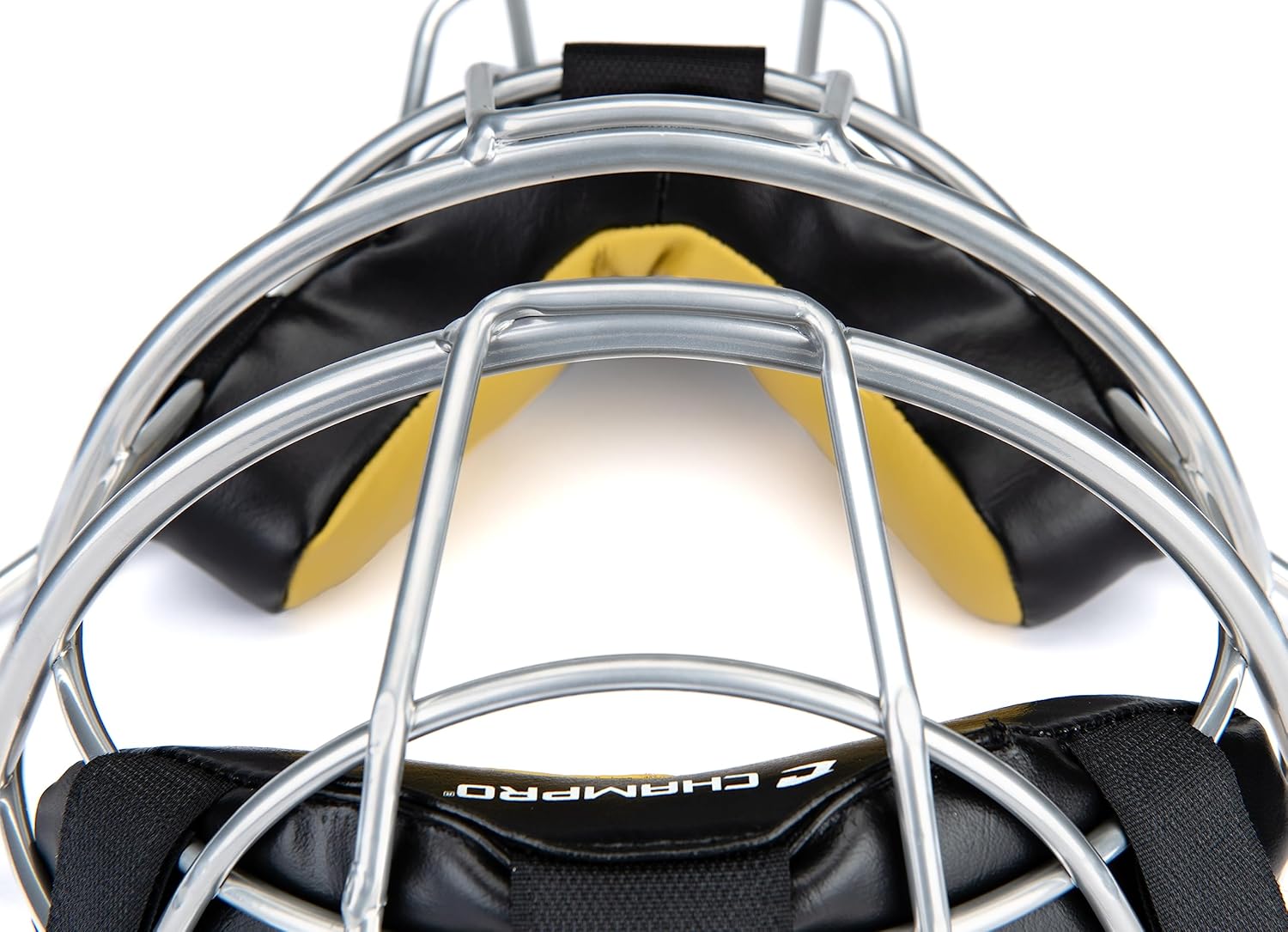 CHAMPRO 18oz. Lightweight Baseball/Softball Adult Umpire Face Mask with Bio-FreshTreatment, Silver