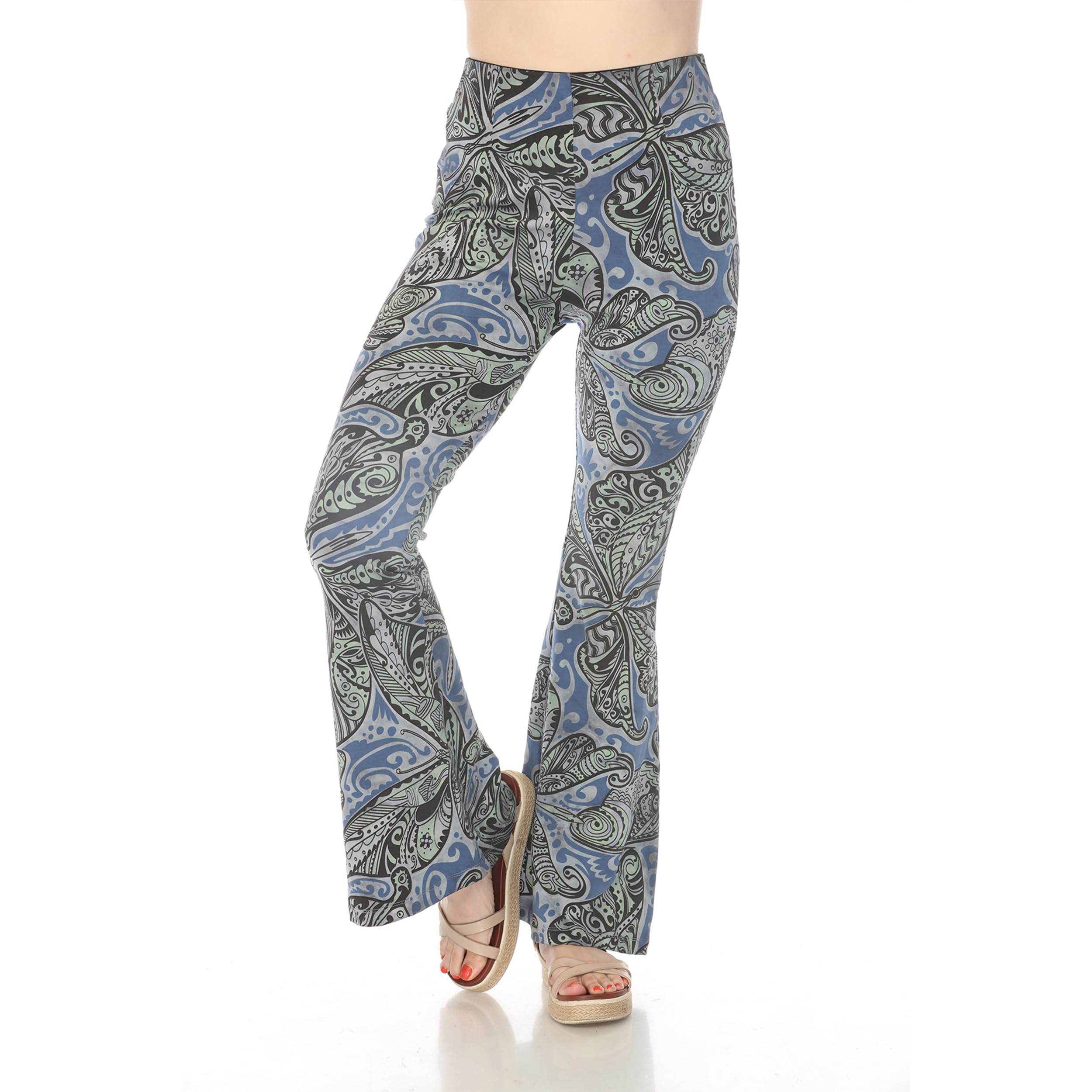 Striped Womens Wide Leg Pants