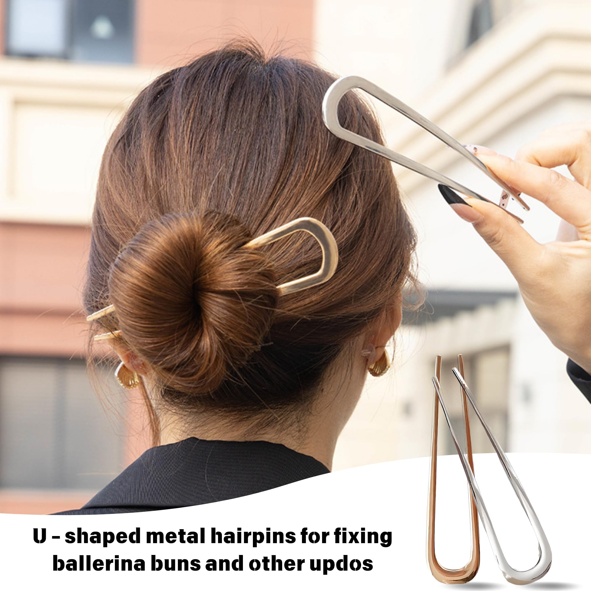 302pcs Bobby Pins Set, 100 Brown Bobby Hair Grips 100 U ShapedPins 100 HairBands with 2 Metal French Hair Pins - Image 4