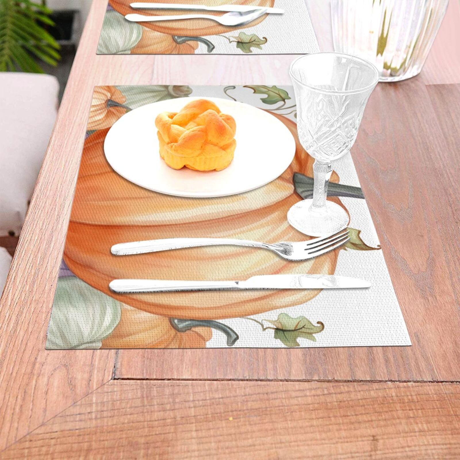 Artoid Mode Aquarel Hertenbomen Sneeuwvlokken Kerst PVC Placemats Set