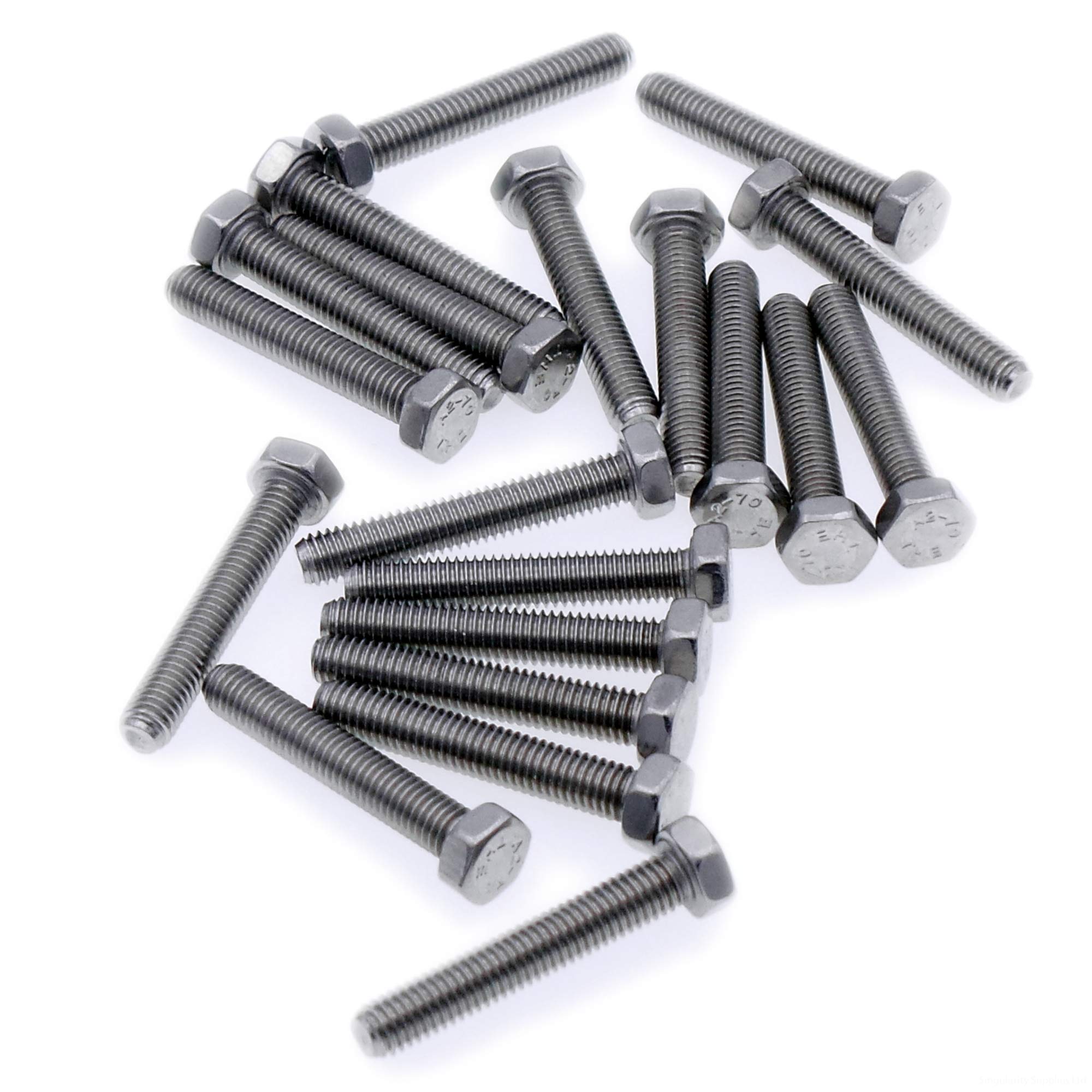 Singularity Supplies M2 (2Mm X 6Mm) Hex Bolt (Fully Threaded Setscrew) - Stainless Steel (A2) (Pack Of 20)