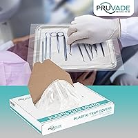 Vista 2 de Fundas de plástico para bandejas dentales Caja de 500 Cubiertas desechables transparentes para tatuajes y bandejas dentales Hecho de plástico
