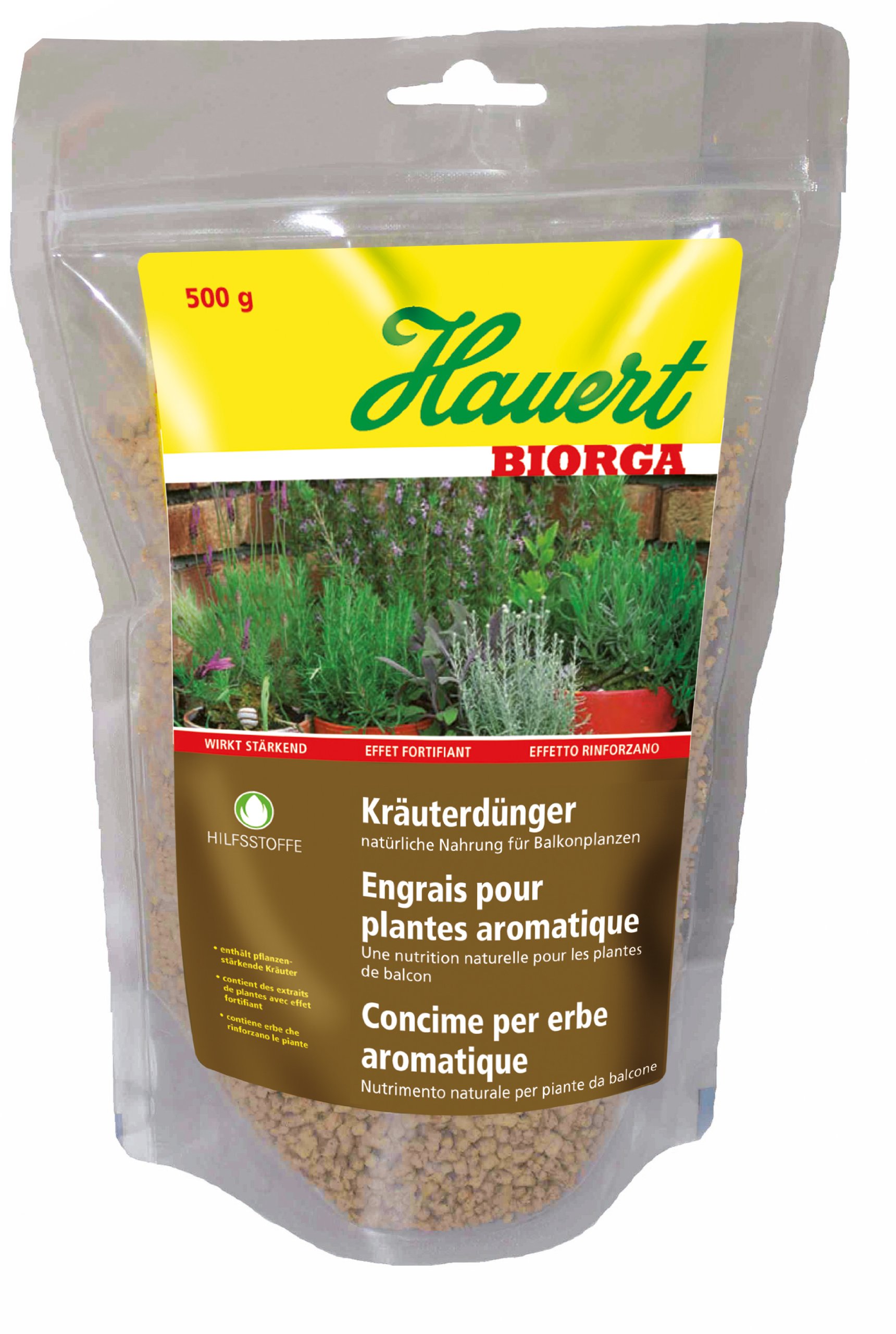 Hauert HBG Dünger 300865 Biorga fertilizzante erbe naturale per piante 500 G