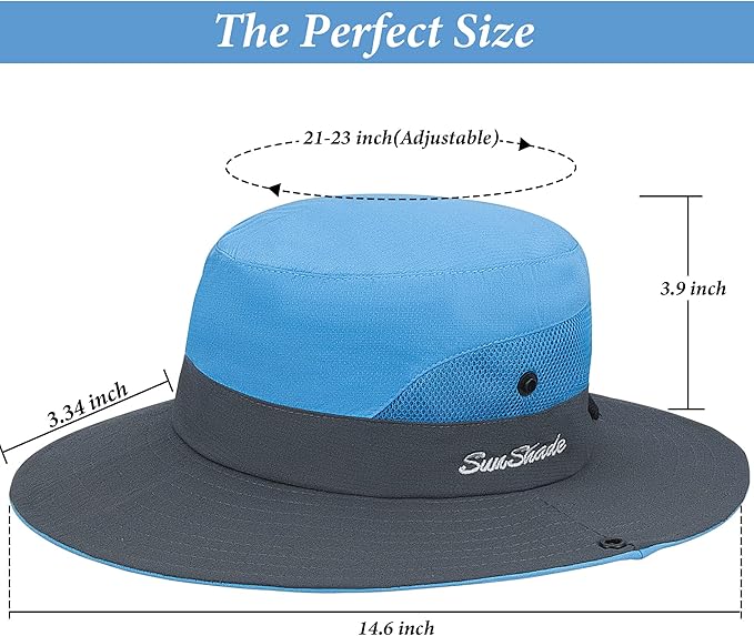 Sombrero mujer protección UV ala ancha plegable miniatura 3