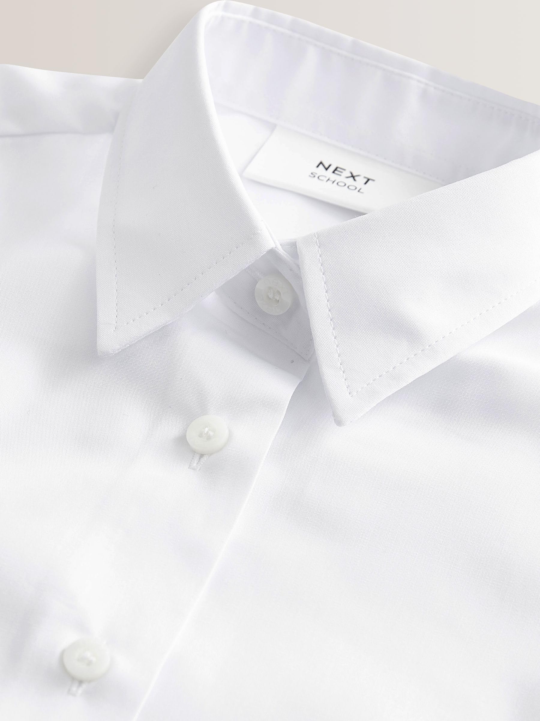 NEXT Fille Chemise d'école Standard habillée à Manches Longues, Lot de 2