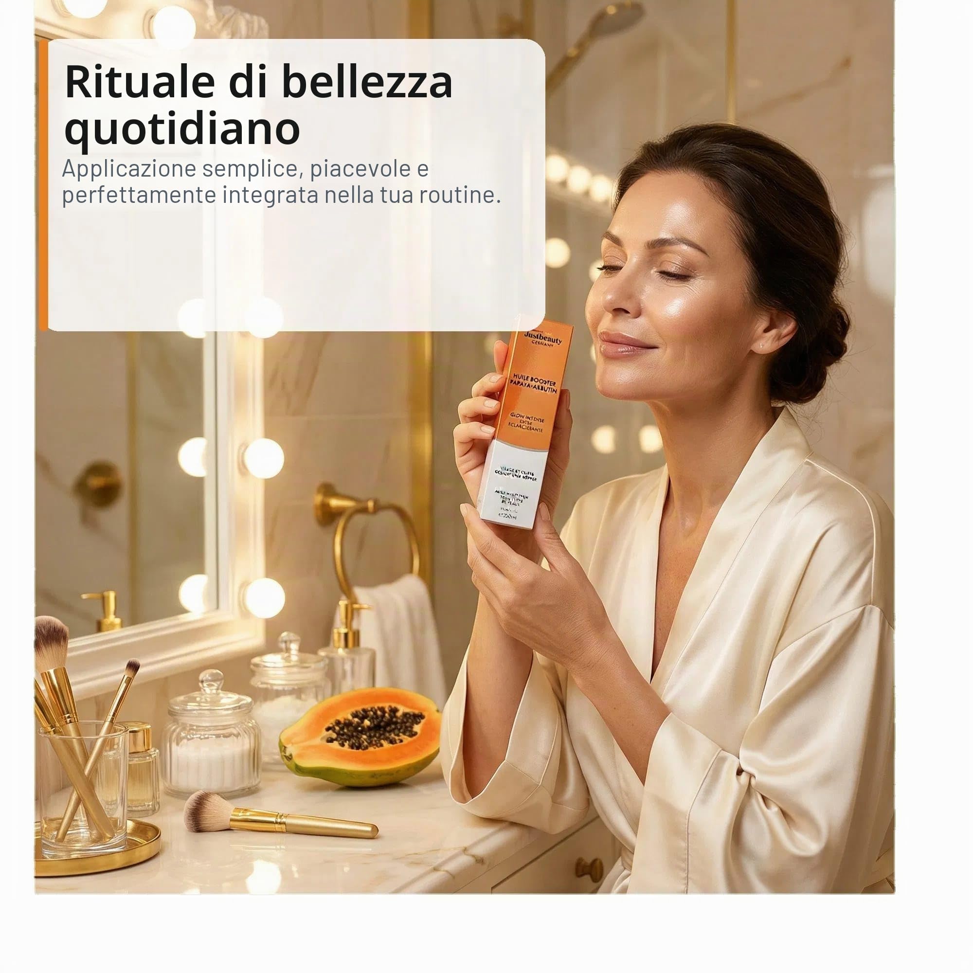 HUILE BOOSTER PERLE RARE PAPAPAYA – ARBUTIN Lussuoso olio per viso e corpo – Carnagione radiosa, idratazione intensa, contro macchie di pigmento, 200 ml