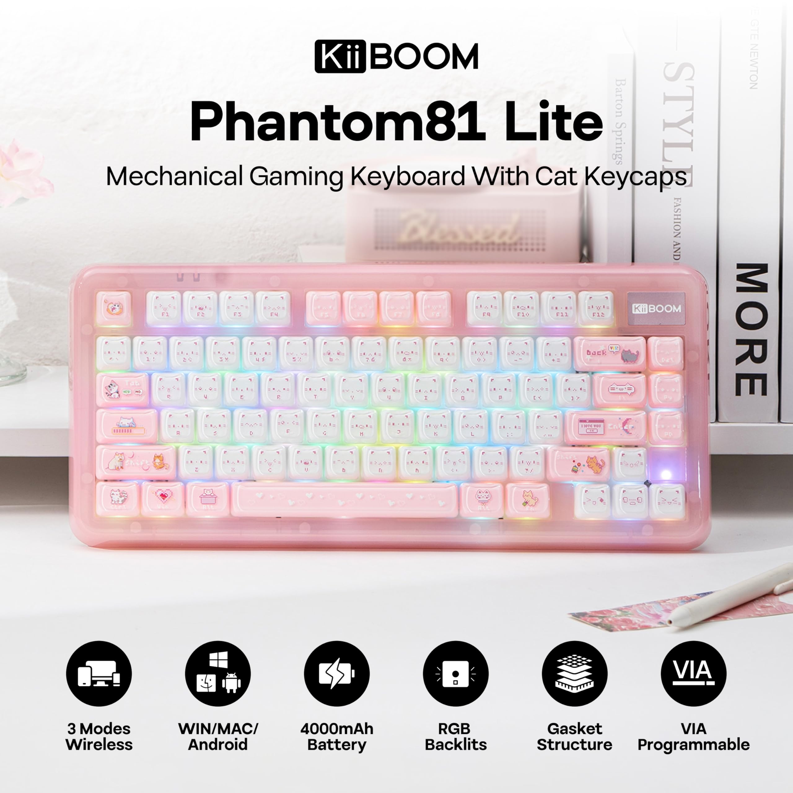 Amazon.co.jp: KiiBoom: ゲーミングキーボード