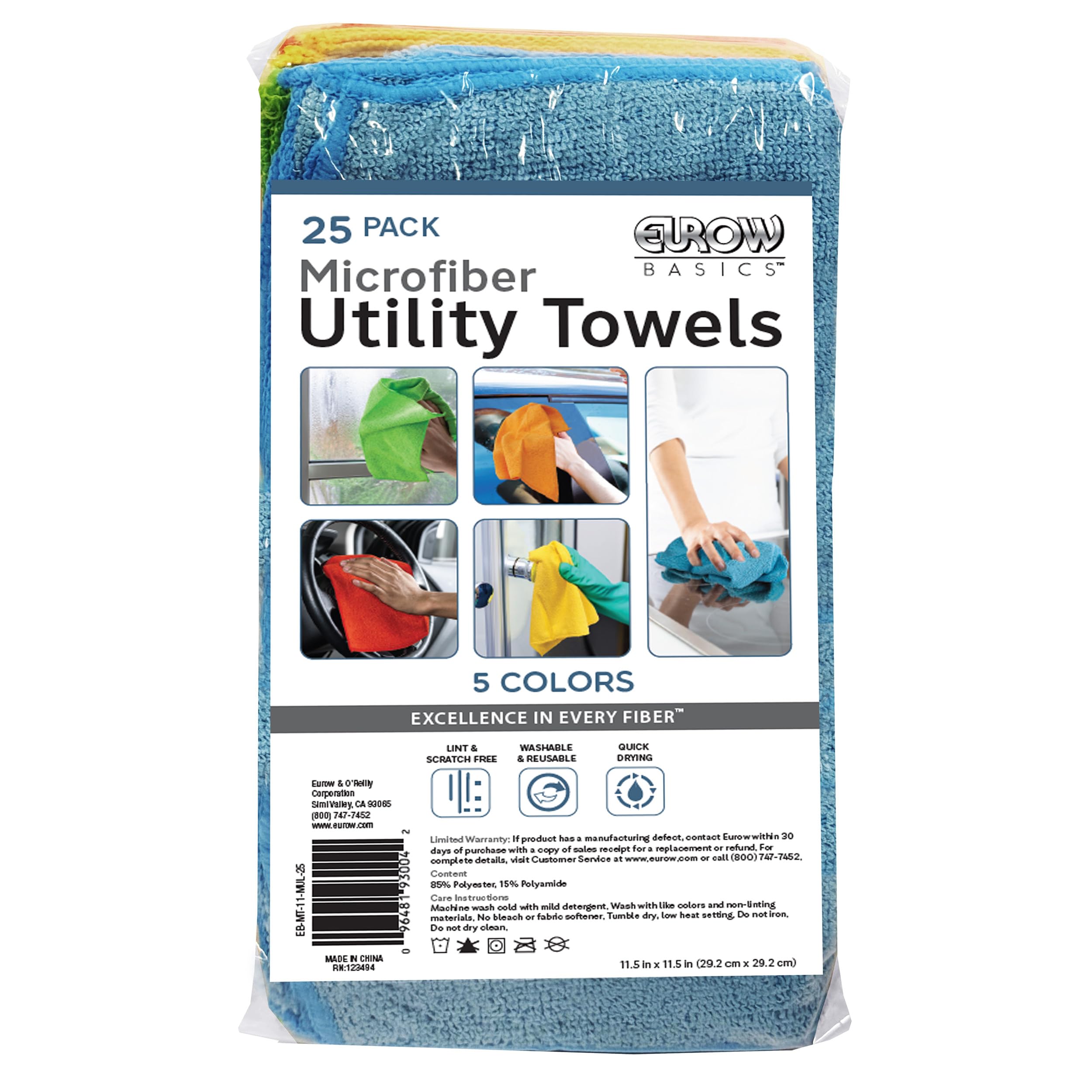 Chiffon Microfibre Ultra Absorbant Voiture – 29x29 Cm, Sans Rayures, Réutilisable Sec/Humide, Gris/Bleu Pour Nettoyage Extérieur & Intérieur