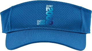 On June 2009 Year 2009 Retro 2009 Vintage 2009 Since 2009 Sport Sun Visor, Youth, One Size, Royal Blue