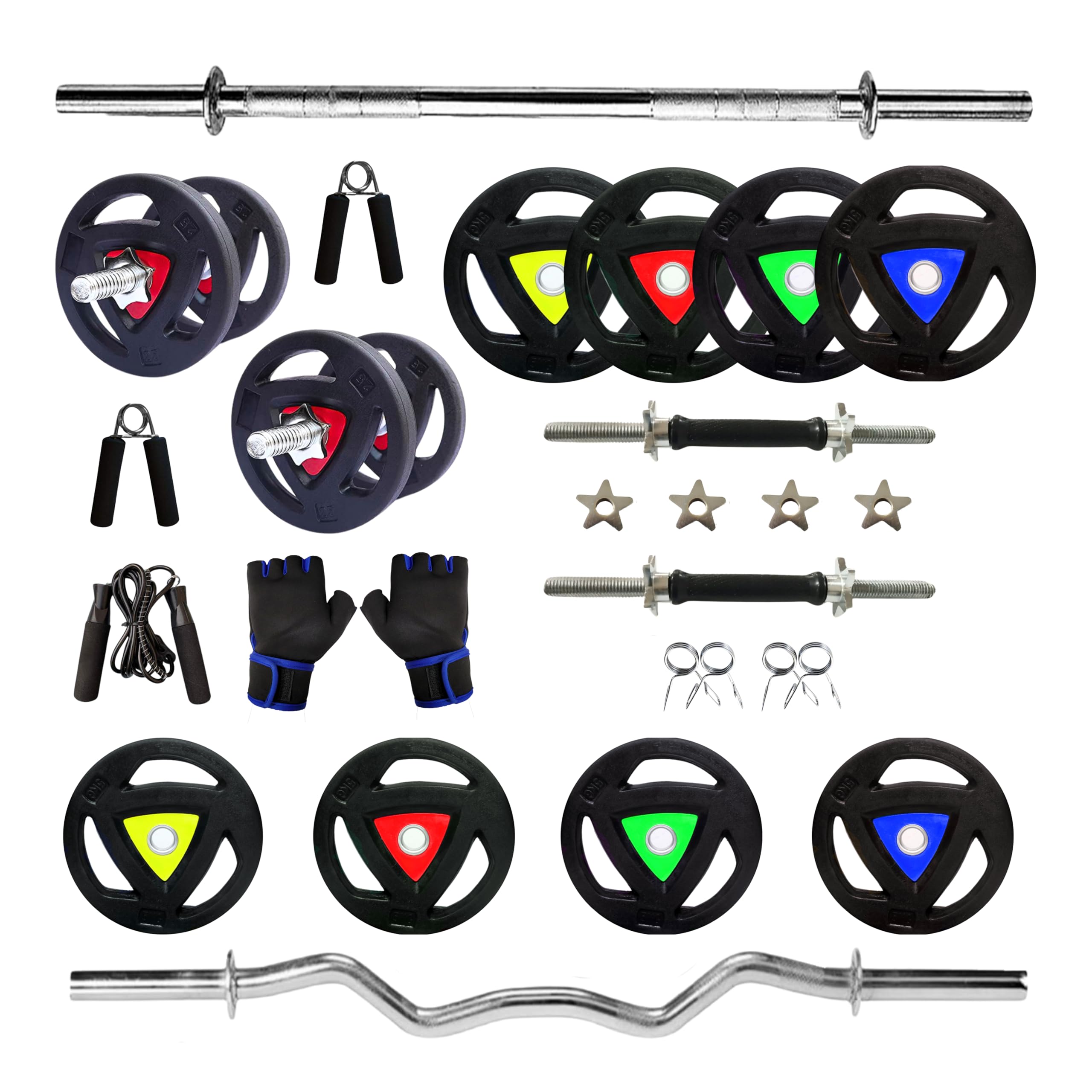 Title: Protoner home gym 10 kg - 100 kg fitness combo PVC/Rubber/Steel