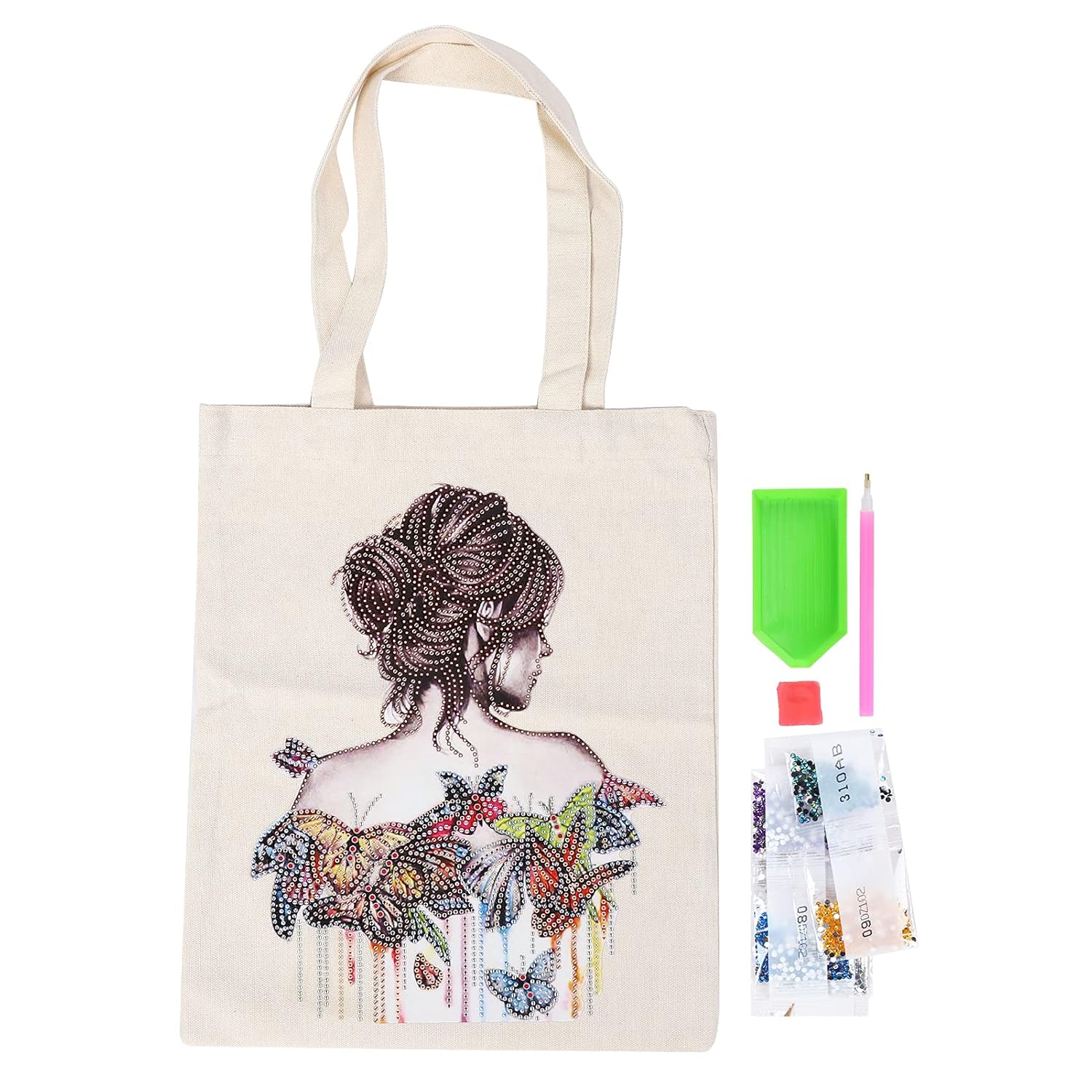 DIY Diamond Painting Shopping Bag, Firm Convenient Reusable Diamond
