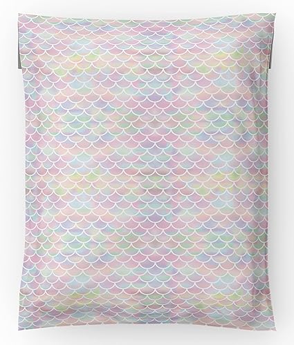 Sobres de polietileno con escamas de sirena de 10 x 13 pulgadas (50 unidades)