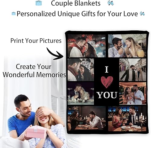 Miniatura 2 de Regalos personalizados de cumpleaños para el Día de la Madre para mamá, manta personalizable con fotos, regalos de aniversario, cumpleaños, boda,