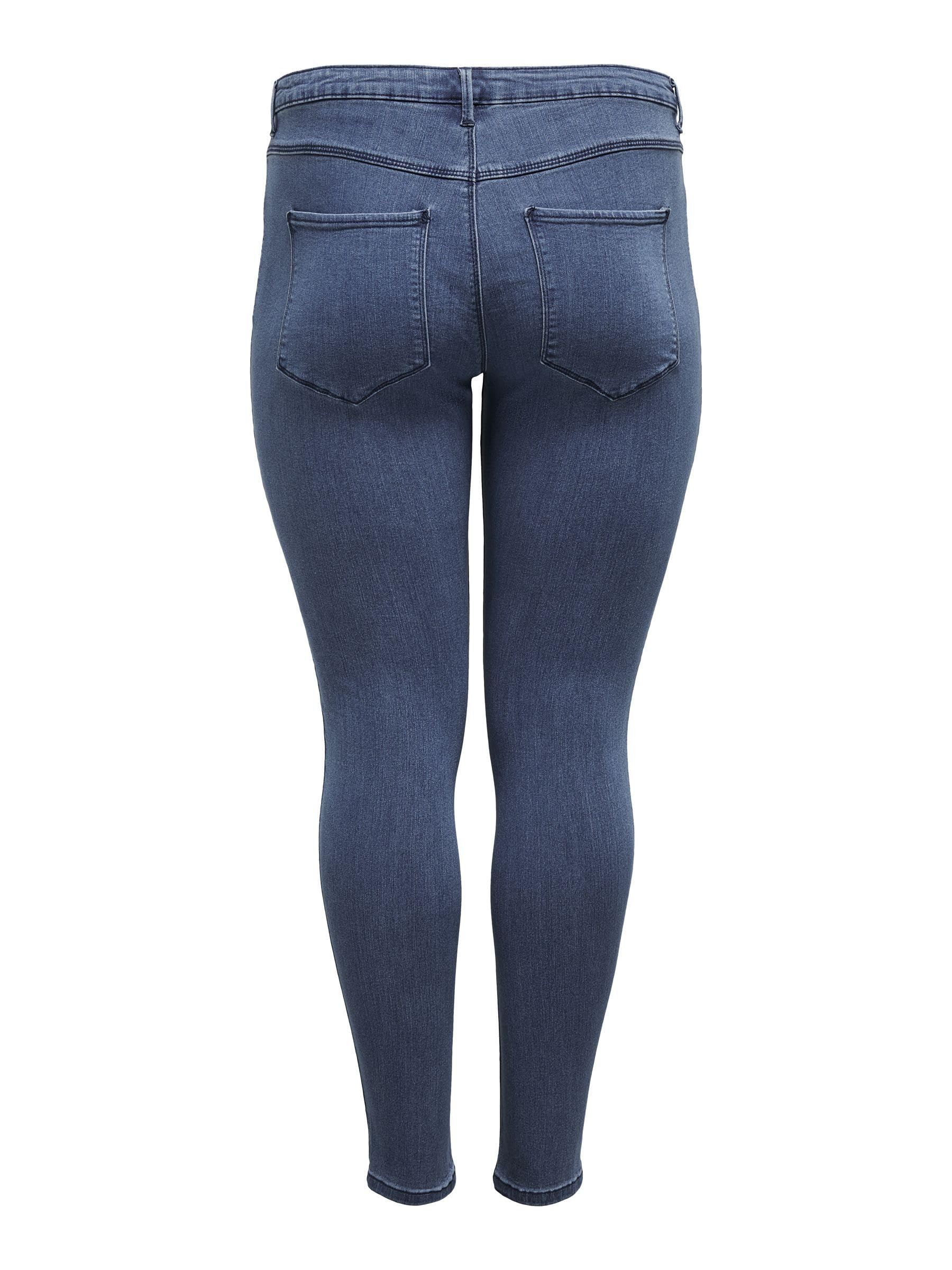 Only Carmakoma Carthunder Push Up Reg Skinny Jeans Noos - Jean Skinny - Skinny - Femme
