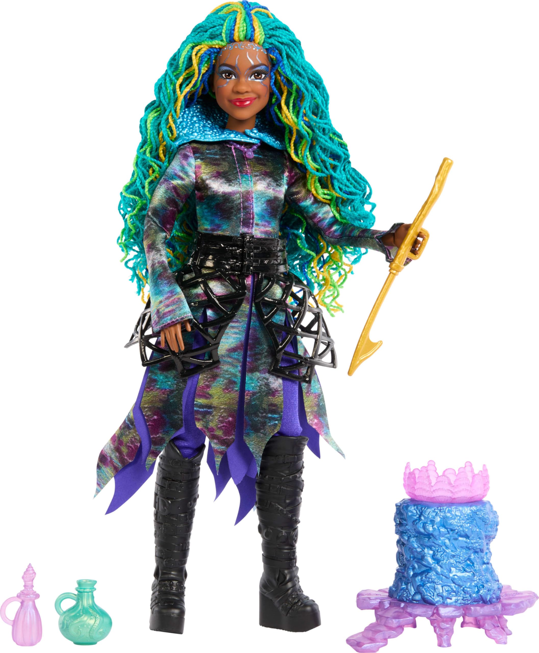 Mattel Disney’s Descendants: The Rise of Red Playset with Fashion Doll & Accessories, Uliana’s Sea Witch Lair