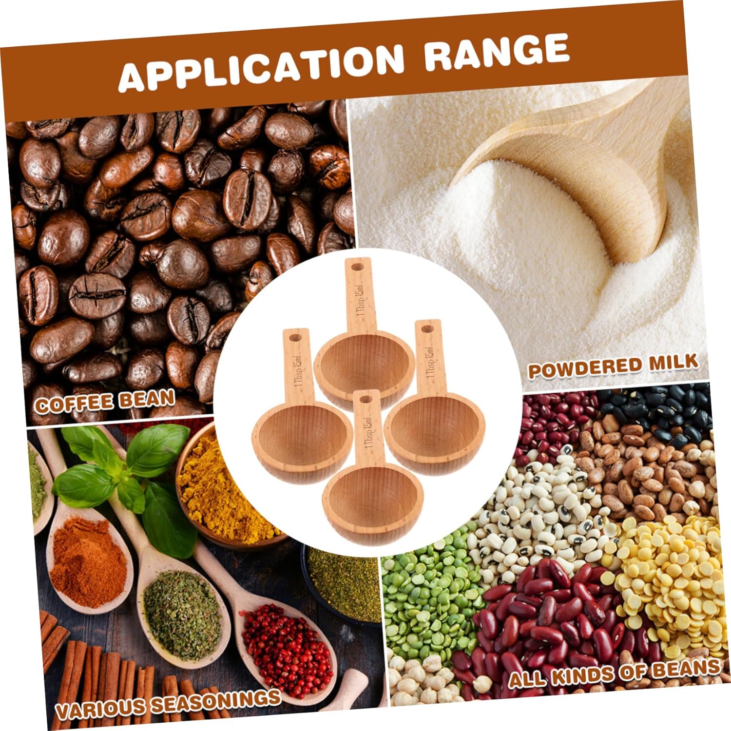 PRETYZOOM 20pcs Coffee Scoops Measuring Spoon for Coffee Tea Spices and Sugar Sturdy Smooth Convenient Kitchen Accessory