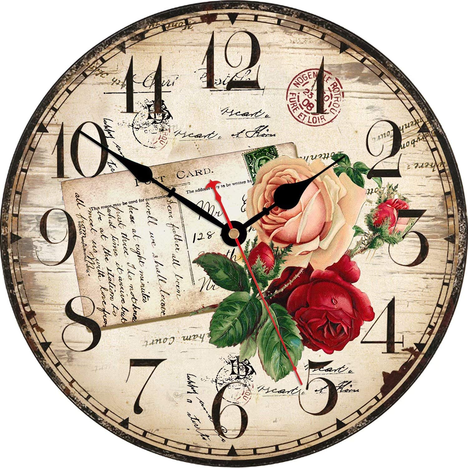 Buy WISKALON 14 Inch Decorative Wall Clock,Silent NonTicking Indoor