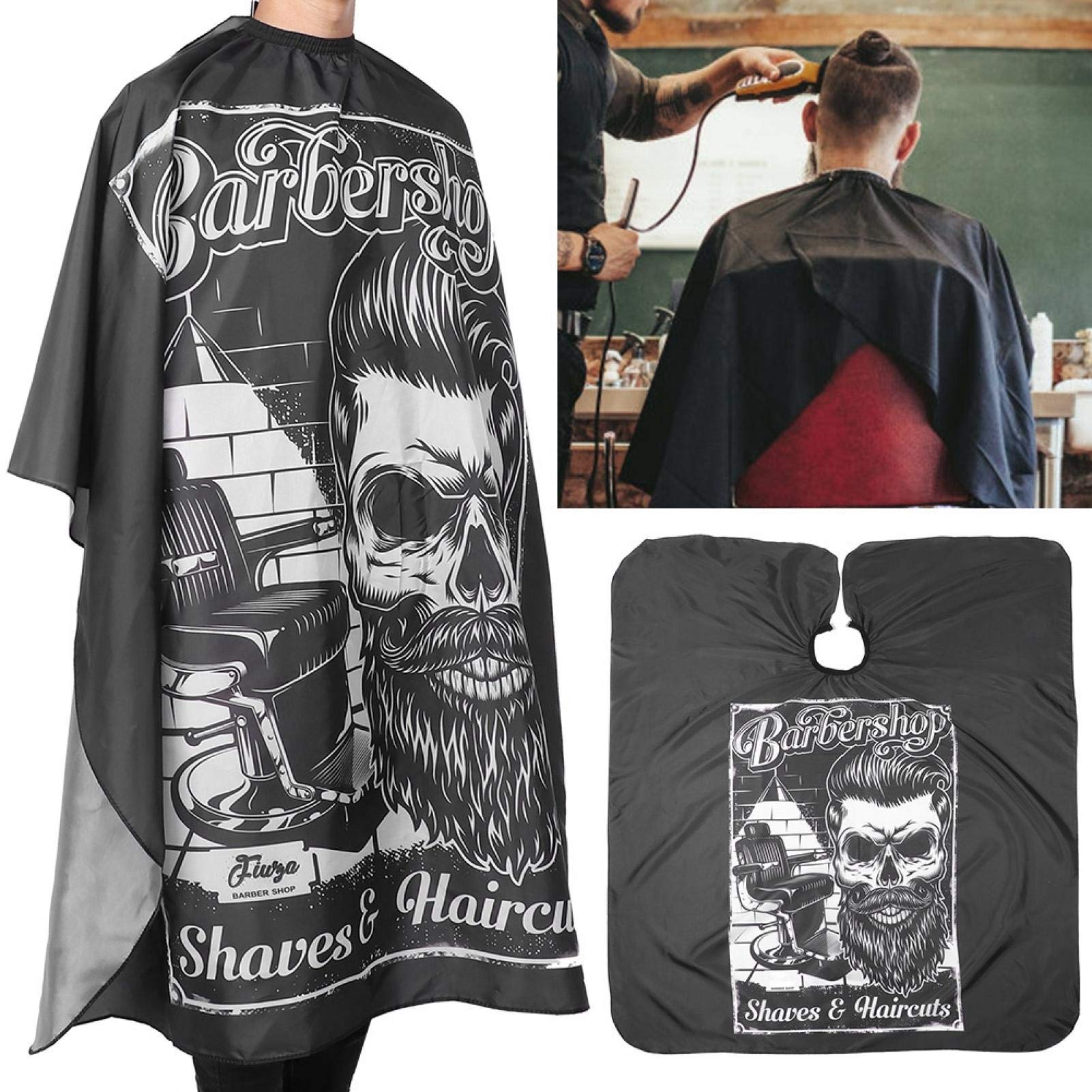 Hairdressing Apron, Comfortable Hanging Buckle Breathable Waterproof Cape, Anti-Static Non-Sticking for Hair Perm Hair Dye-image-26