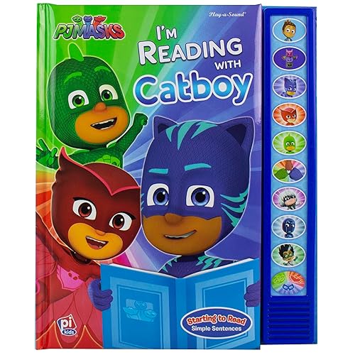 PJ Masks - I'm Ready to Read with Catboy Interactive Read-Along Sound Book - Great for Early Readers - PI Kids (Play-A-Sound)