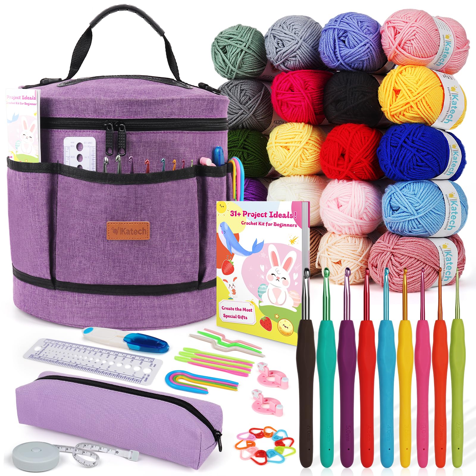 Katech Crochet Kit for Beginners
