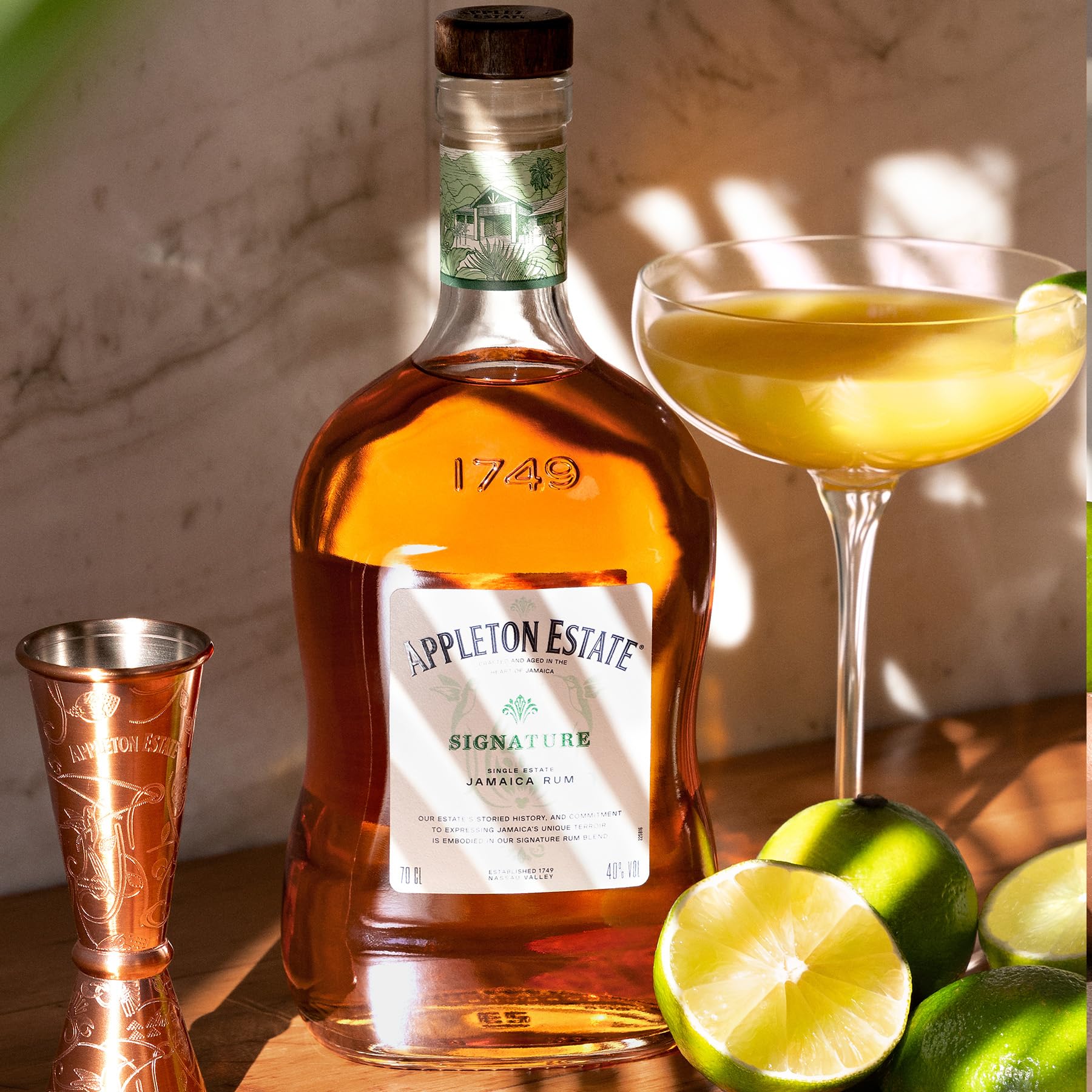 Appleton Estate Signature Blend Rum - Vollmundiger, honigfarbener Jamaica Rum, pur oder für Cocktails und Longdrinks - 1 x 0,7 l