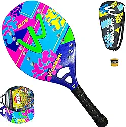 Raquete Beach Tennis Kids Infantil Criança Camewin Elite Colorido - Mais Leve E Fina - de 6 a 14 anos - Original no Brasil