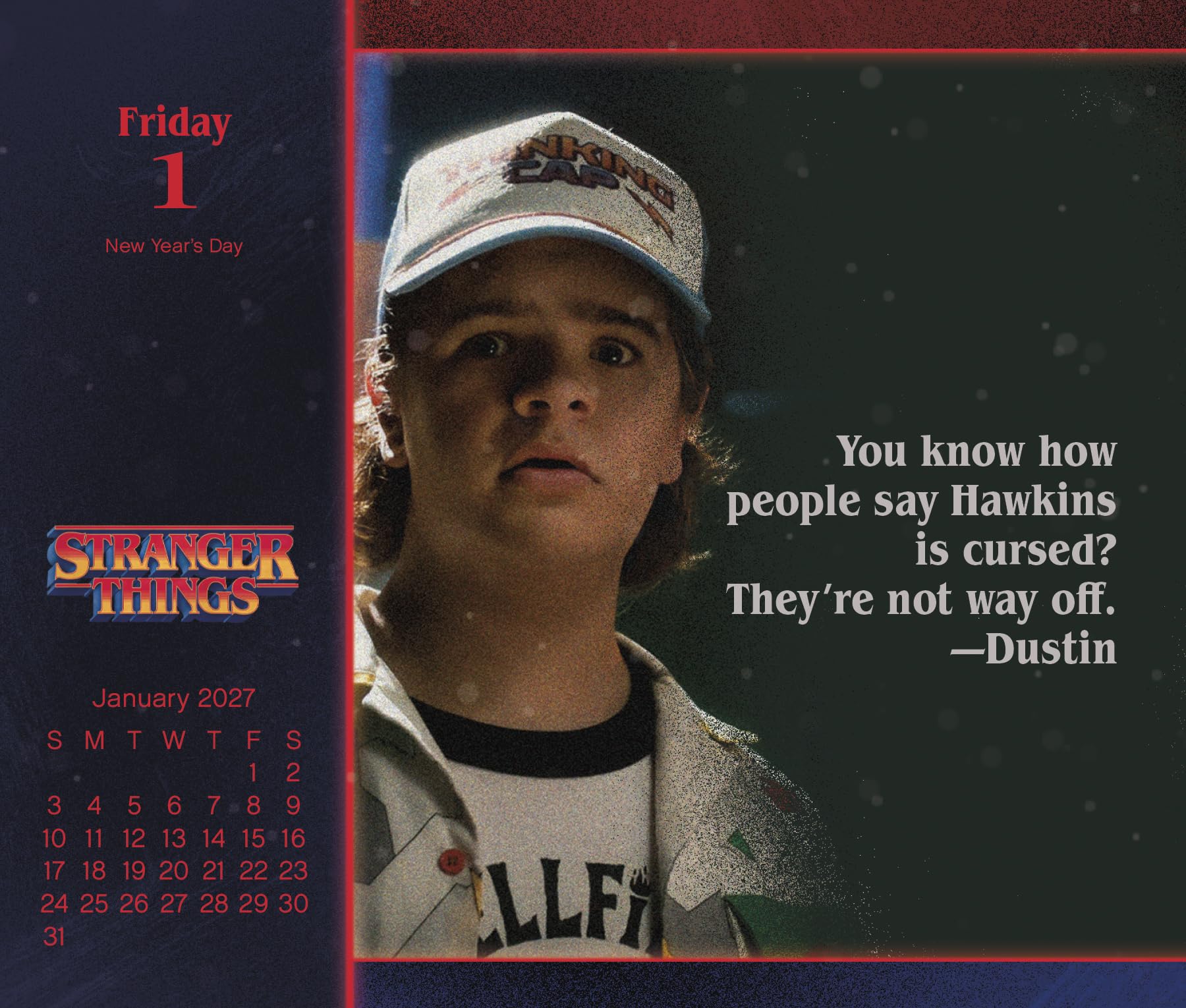 2027 Stranger Things Day-at-a-Time Calendar