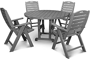 POLYWOOD® Nautical Dining Set: Elevate Your Outdoor Dining Experience