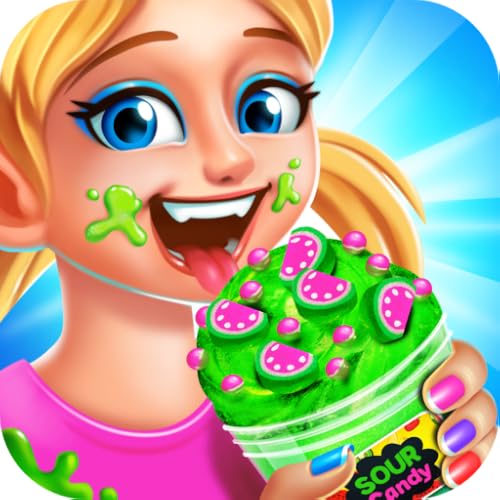 Sour Green Slime Recipes - Kids Sour Gummy Food Maker Games