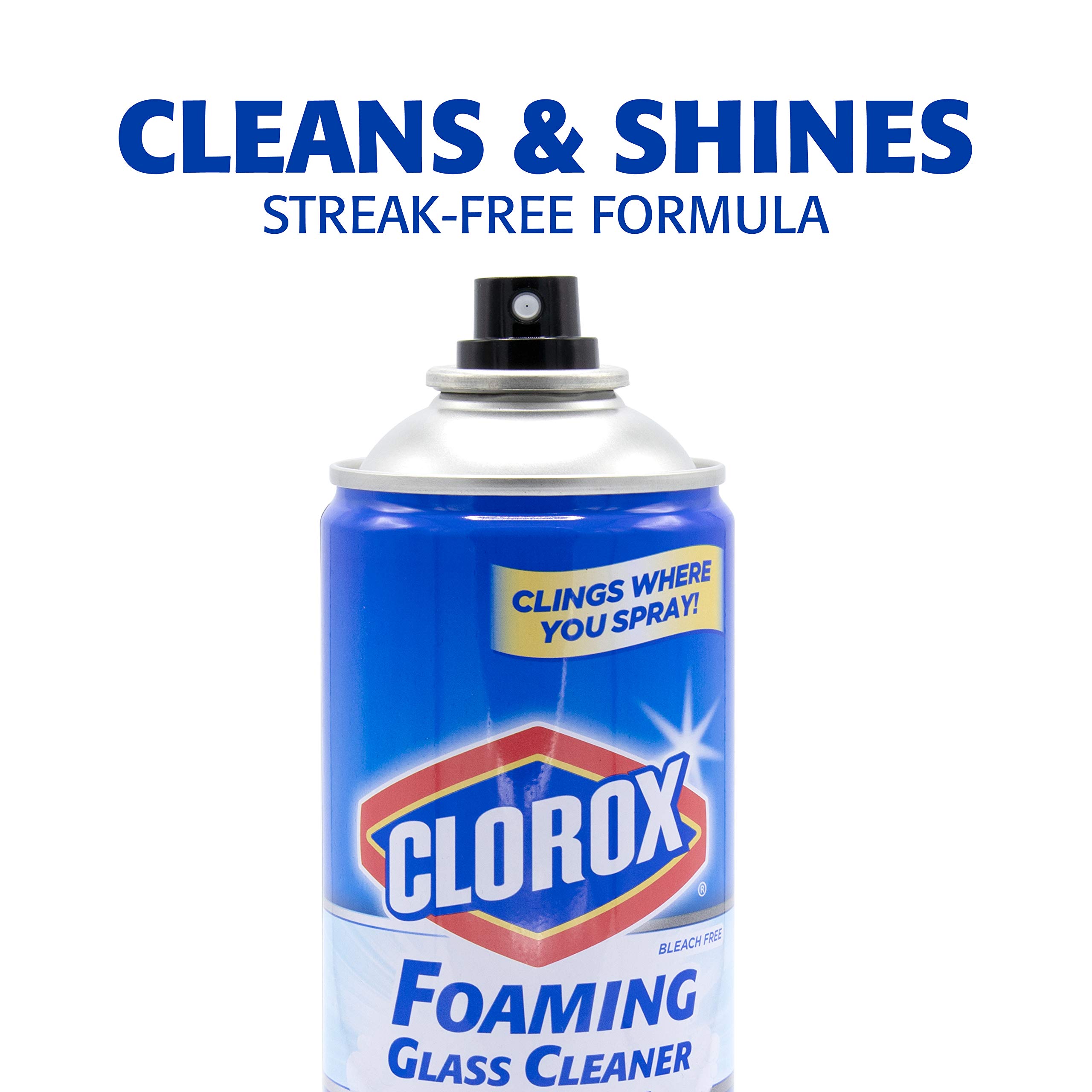 Glass Cleaner - 19 Ounce  6 Pack  - Safe Professional Streak Free Foaming No Drip Removes Grease Dissolves Fingerprints And Smudges P 7444212