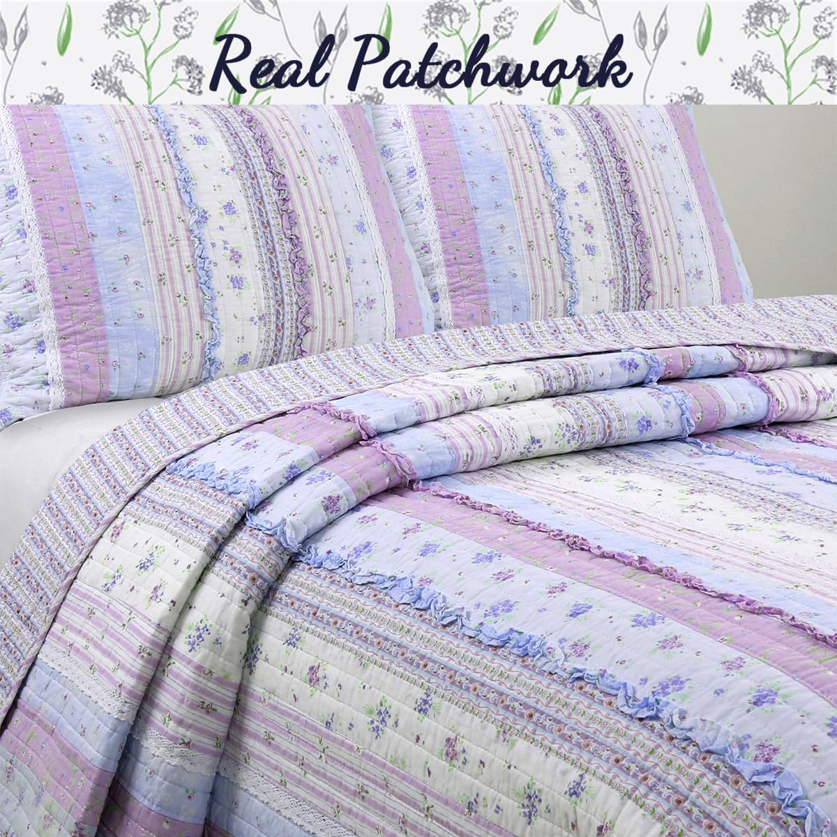 Amazon.com: Cozy Line Home Fashions Raelynn Romantic Lace Orchid