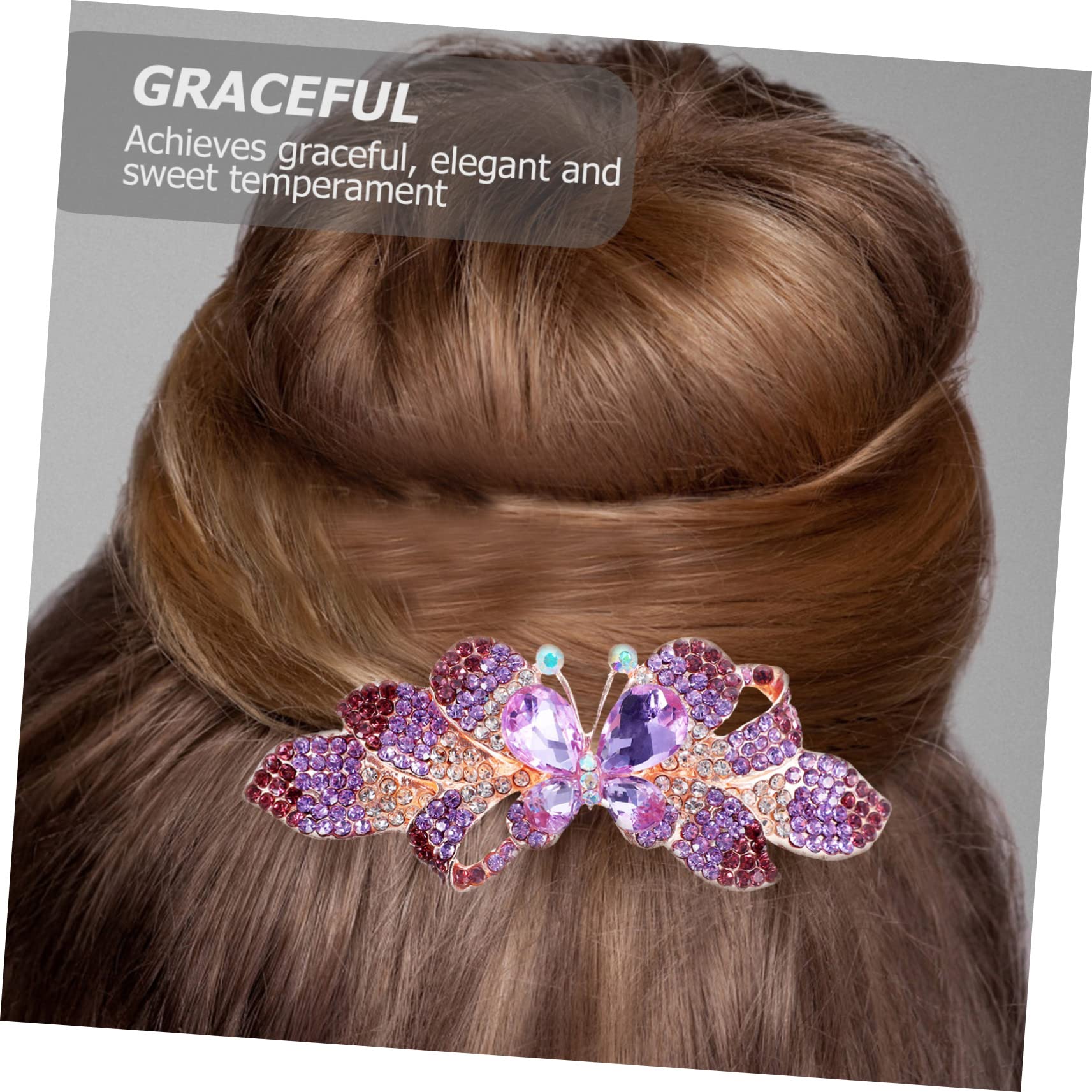 FOMIYES 5 Stück Haarspangen Aus Metall Mit Strasssteinen Stilvolle Haarspange Für Frauen Dickes Haar Haarschmuck Für Brautjungfern