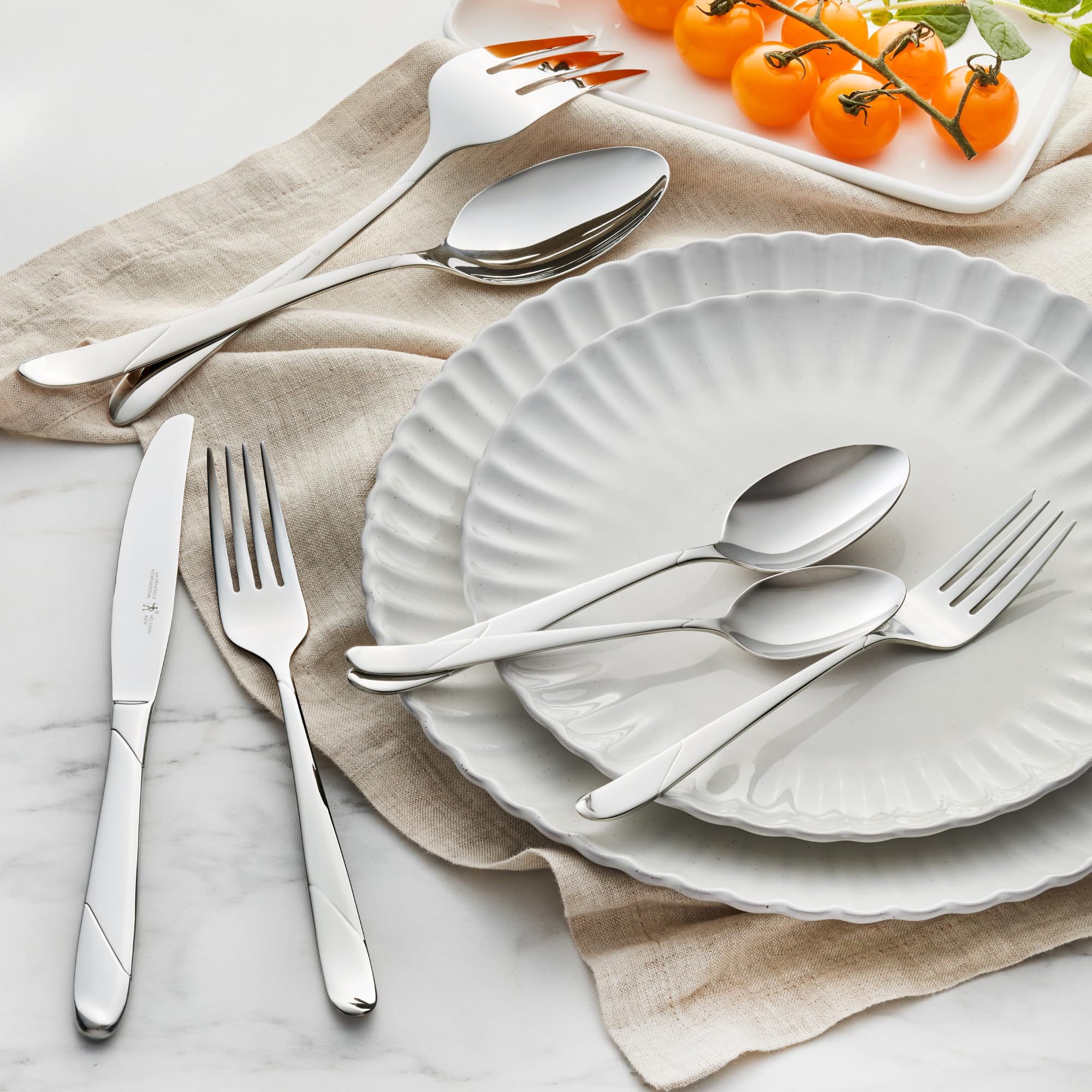Amazon.com | Henckels Milena 62-pc 18/10 Stainless Steel Flatware