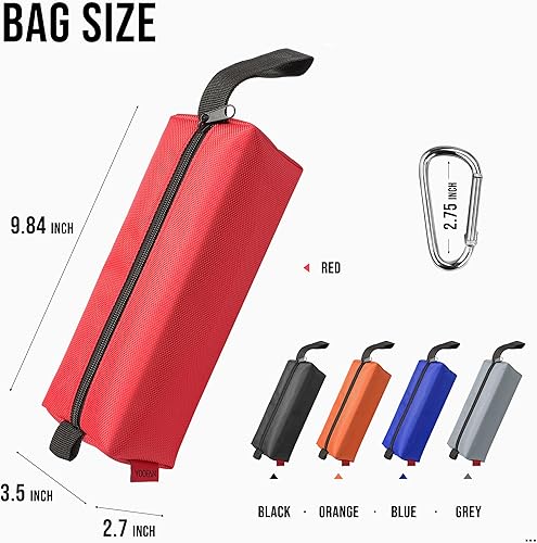 Miniatura 2 de YOOFAN Bolsas de herramientas  5 paquetes de bolsas de herramientas resistentes con cremallera, fabricadas con tela Oxford 1680D y revestimiento