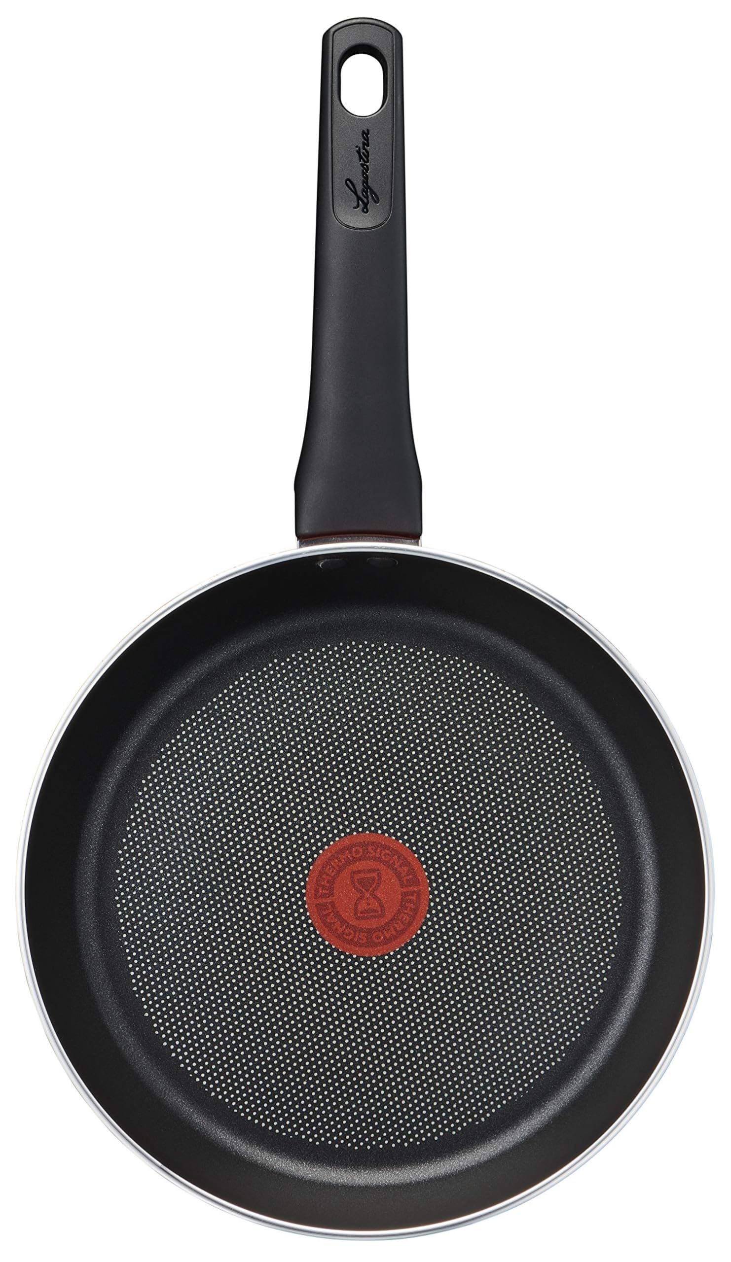 Lagostina Cucina Mediterranea Padella Antiaderente in Alluminio Ø 24 cm, Pentola Induzione, Gas e Forno, Rivestimento Titanium Easy, Manico Ergonomico in Bakelite