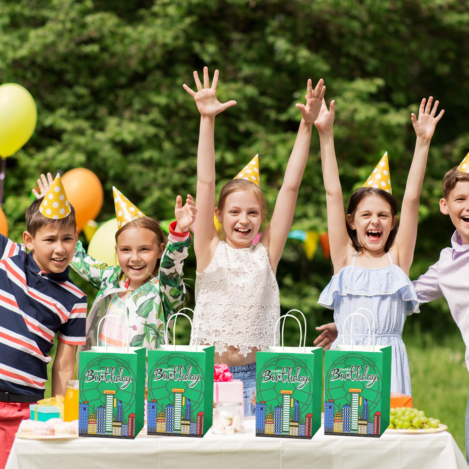 1 Pièce Ensemble De Sacs Cadeaux Pour Fête D'anniversaire, Sacs Cadeaux