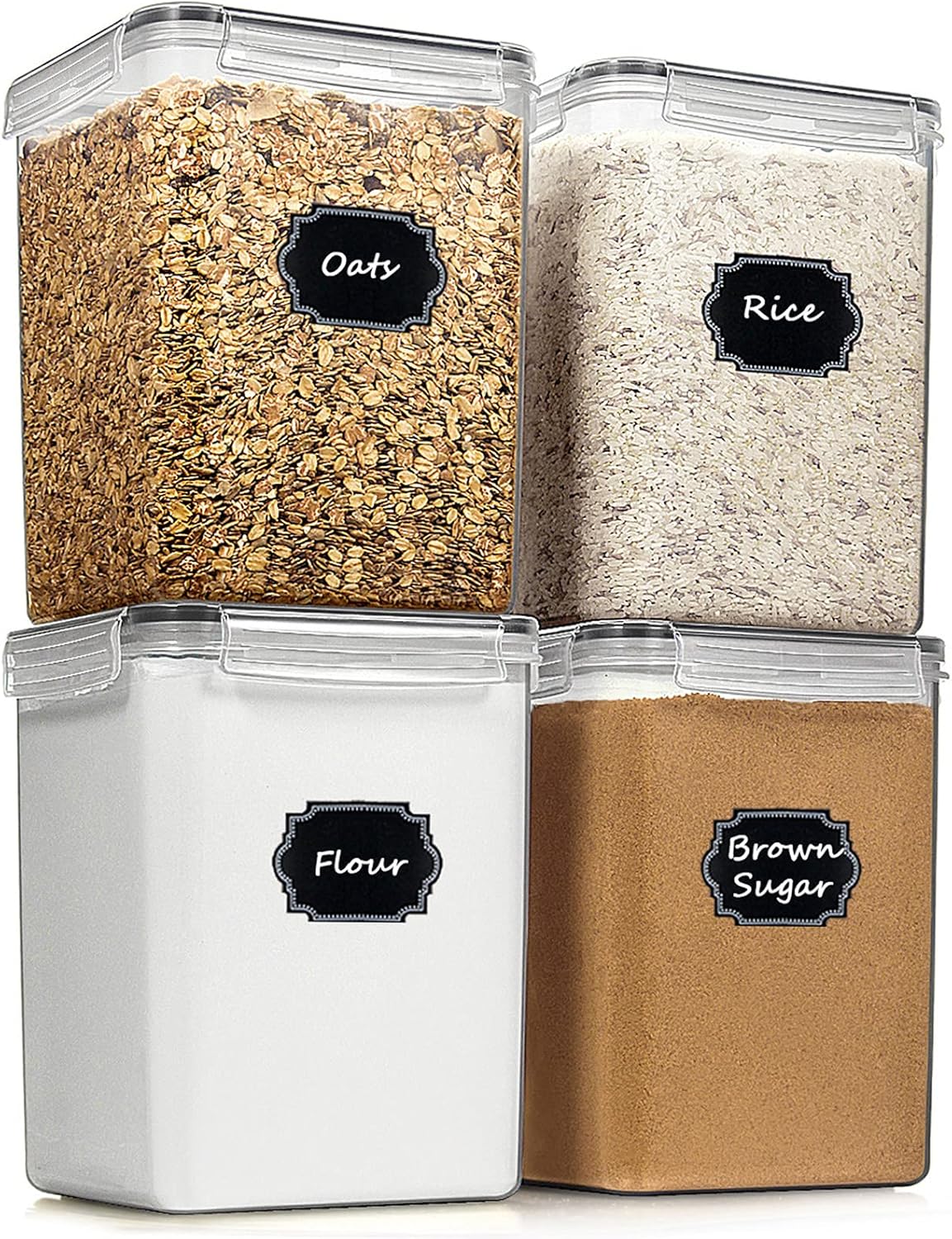 Extra Large Food Storage Containers, Blingco Airtight Tall