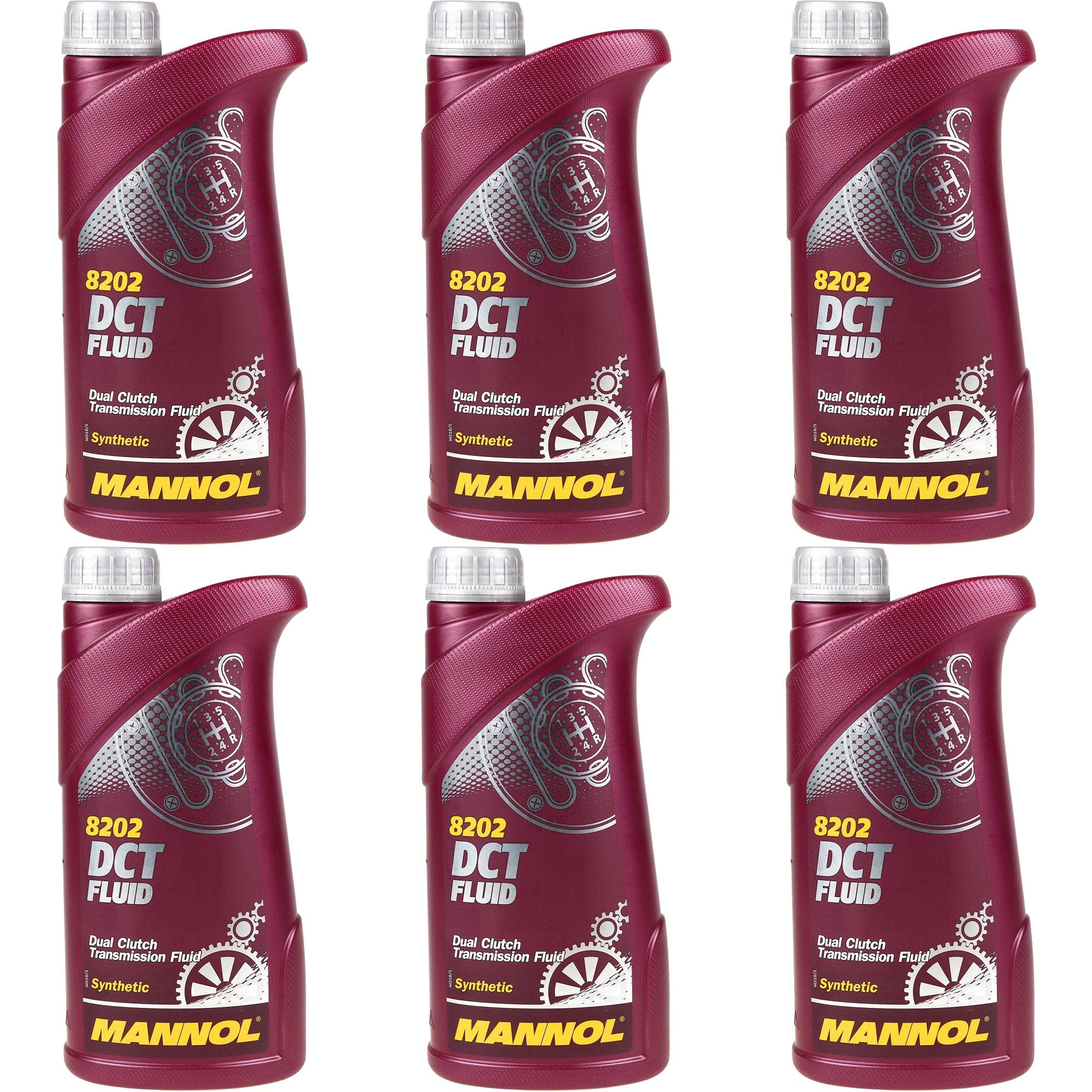 Set 85464088 MN8202-1 6x1 Liter Original MANNOL Getriebeöl 8202 DCT Fluid Gear Oil
