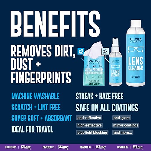 Miniatura 8 de ULTRA CLARITY Toallitas de limpieza para lentes de anteojos, paquete de 210, toallas húmedas, gafas, pantallas de teléfono y electrónicas,