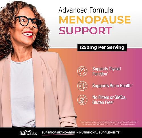 Miniatura 3 de Apoyo a la menopausia herbaria para mujeres, apoya el estado de ánimo saludable y el equilibrio con cardo mariano Chasteberry Black Cohosh Red