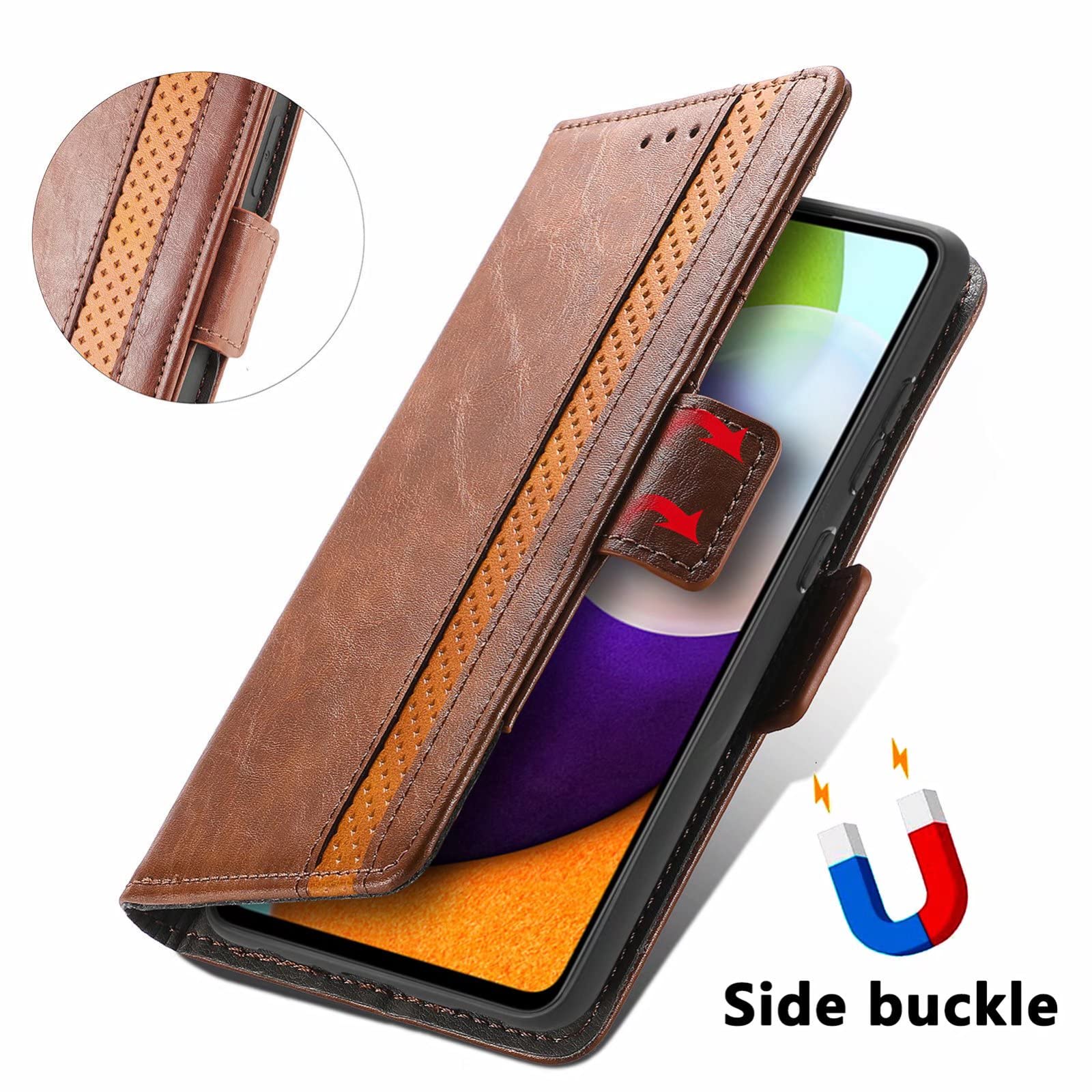 Custodia Xiaomi POCO F4 5G Portafoglio In Pelle Con Supporto E Slot Carte: Copertina Magnetica Resistente Con Stilo In Omaggio, Fantasia Lupo - 2