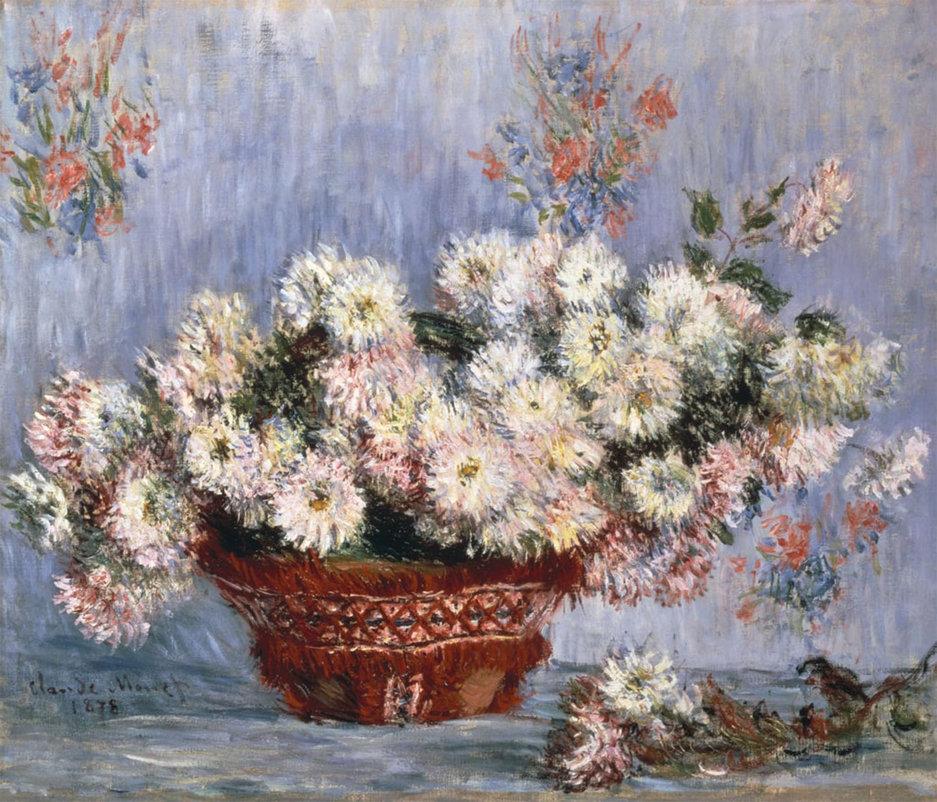 SERENDIPITP Vintage Picture Print on Canvas Wall Art Poster Flower by Claude Monet Artwork Print Poster for Wall Decor 60x90cm